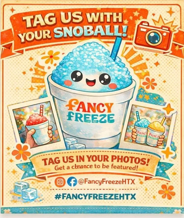 🍧 SNOBALL SMILES 😄

Do you have a photo with Fancy Freeze HTX?

We love seeing your smiling faces and all the fun memories made eating our refreshing delicious snoballs 🍧

👇 Drop your photo in the comments
OR tag us @FancyFreezeHTX

We&rsquo;ll b