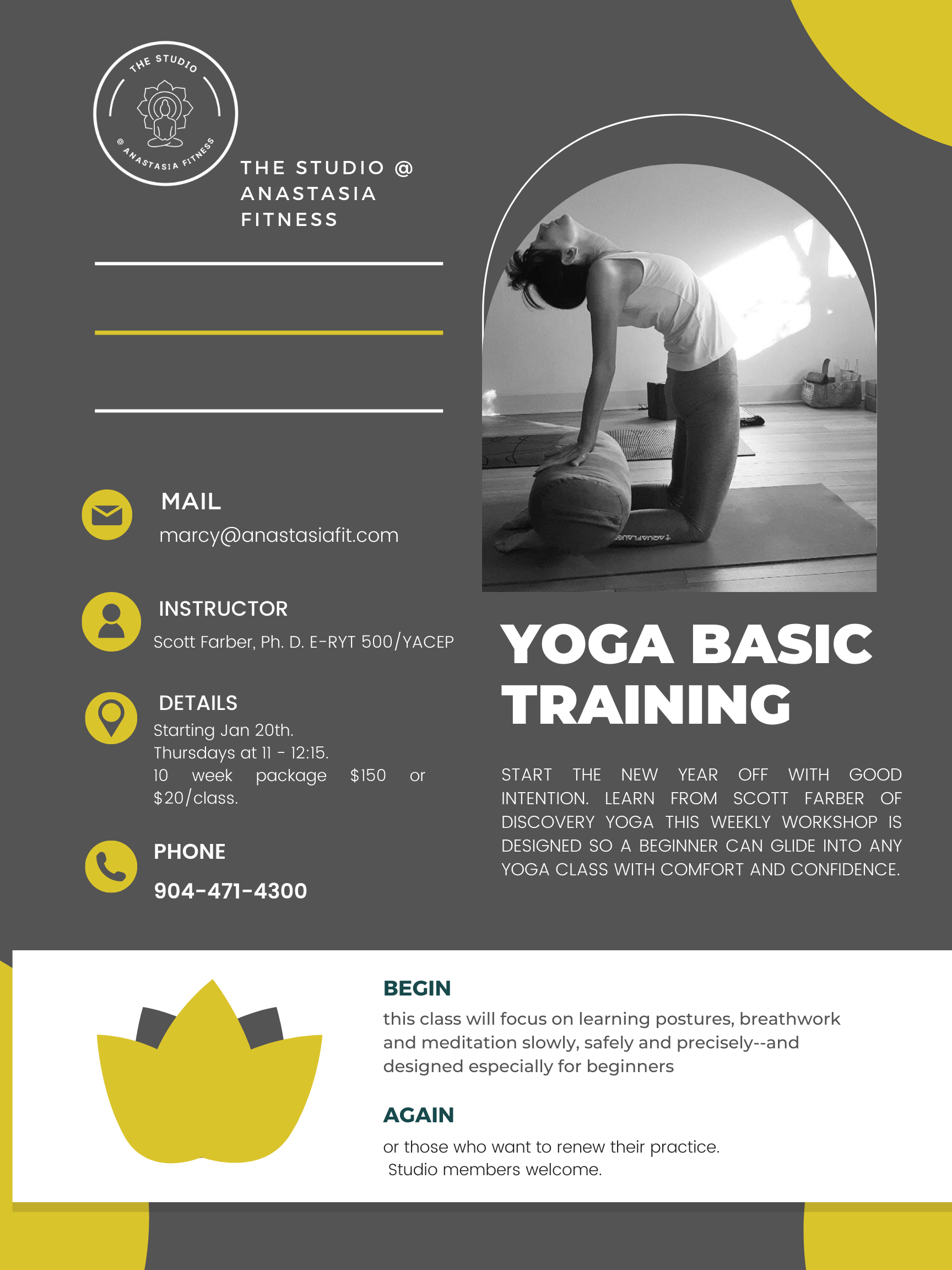 Yoga Basic Training starts Jan 20