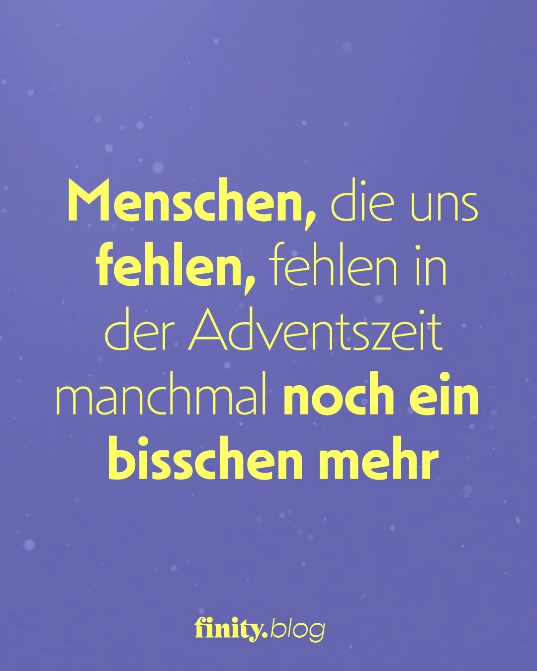 .
Weihnachten ist ein polarisierendes Fest, das einiges an Erwartungshaltung, Bedeutungsdichte und Emotionen in sich vereinigt: w&auml;hrend die einen das Fest der Liebe emotional einmal mehr daran erinnert, dass unser Leben verg&auml;nglich ist, wei