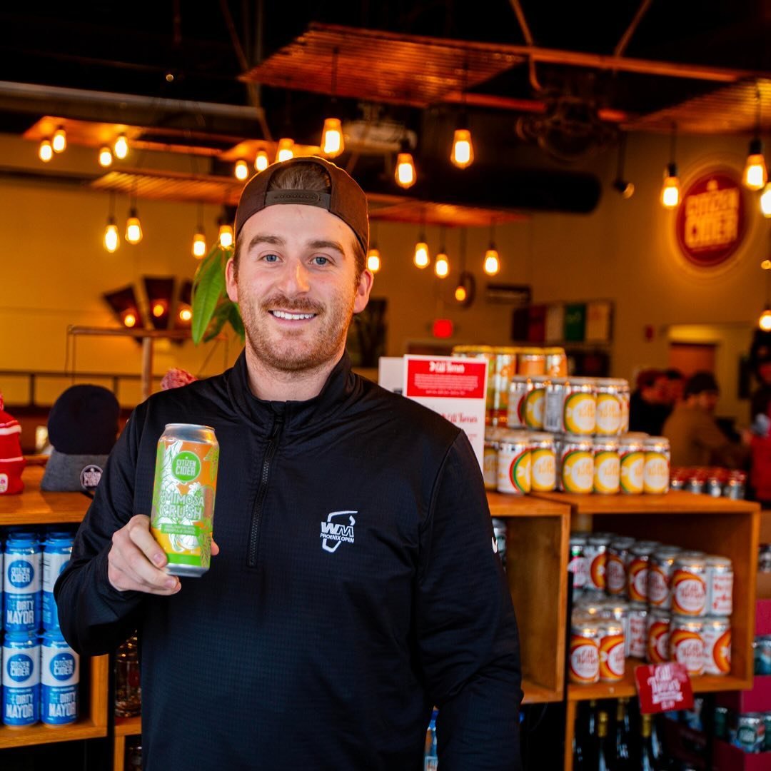 Introducing AJ, our manager of business development at Citizen Cider! 🌟 When he&rsquo;s not crafting new partnerships and expanding Citizen Cider&rsquo;s horizons, he&rsquo;s sipping on his favorite, Mimosa Crush. AJ says he loves Mimosa Crush becau