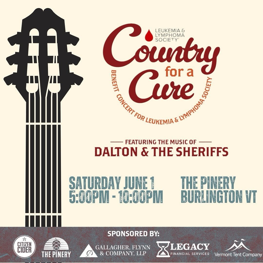 🎶 Country for a Cure is around the corner! 🎗️ Dalton &amp; the Sheriffs are ready to rock, and we&rsquo;re backing them all the way. Grab your tickets now - let&rsquo;s stand together against blood cancers! 💪 #CitizenCider #CountryForACure