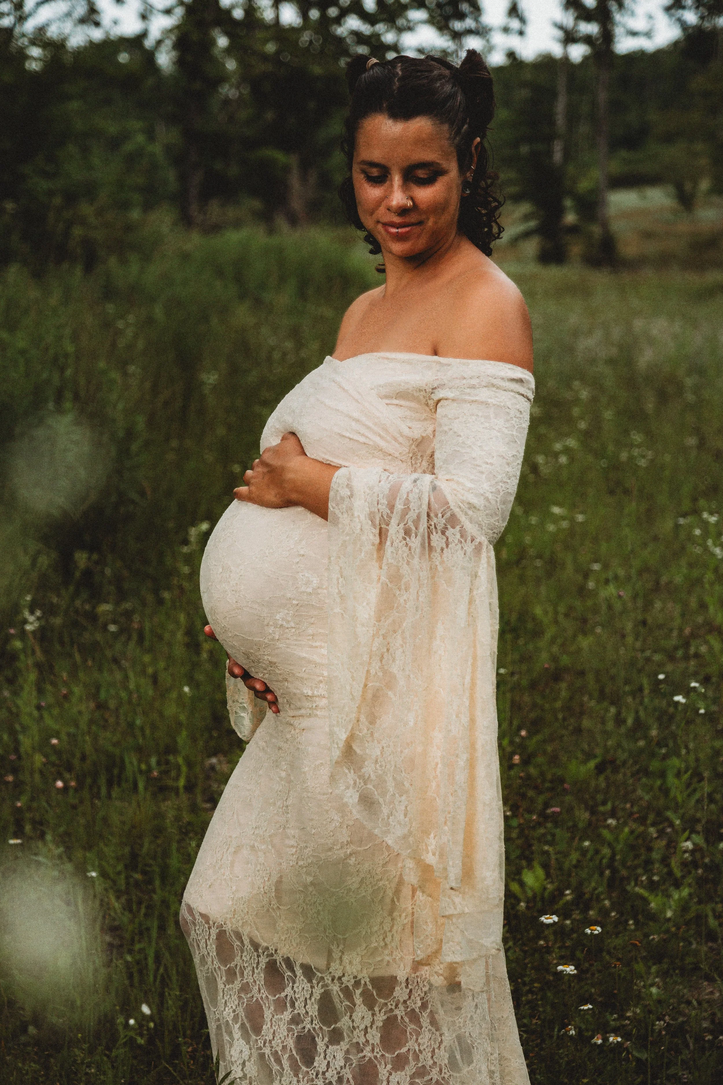 Wildflower Maternity Session | Traverse City Photographer