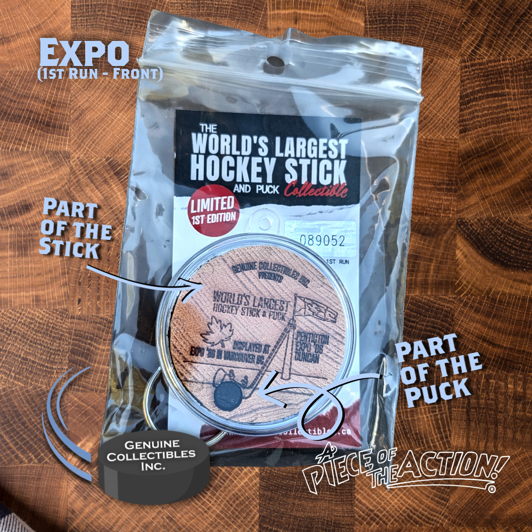 Expo '86- First Run - First Edition - Keychain - World's Largest Hockey Stick and Puck Collectible