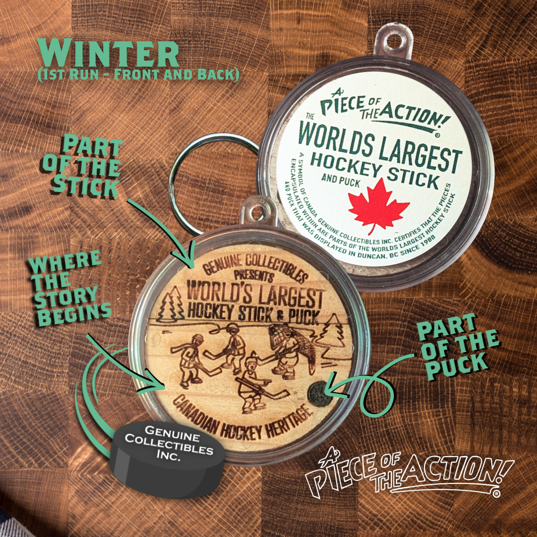 Winter - First Run - First Edition - Keychain - World's Largest Hockey Stick and Puck Collectible