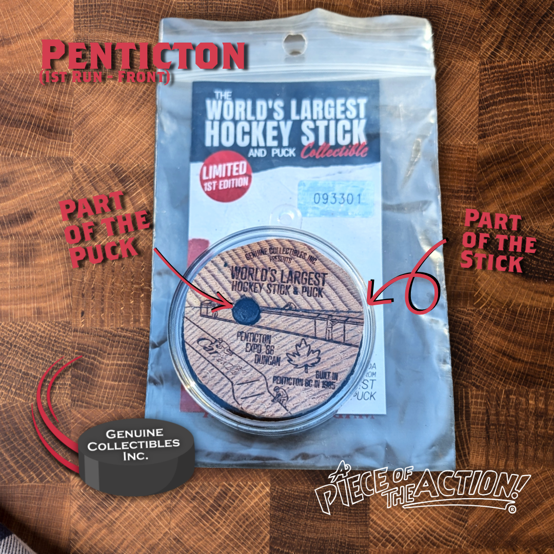 Penticton - First Run - First Edition - Keychain - World's Largest Hockey Stick and Puck Collectible