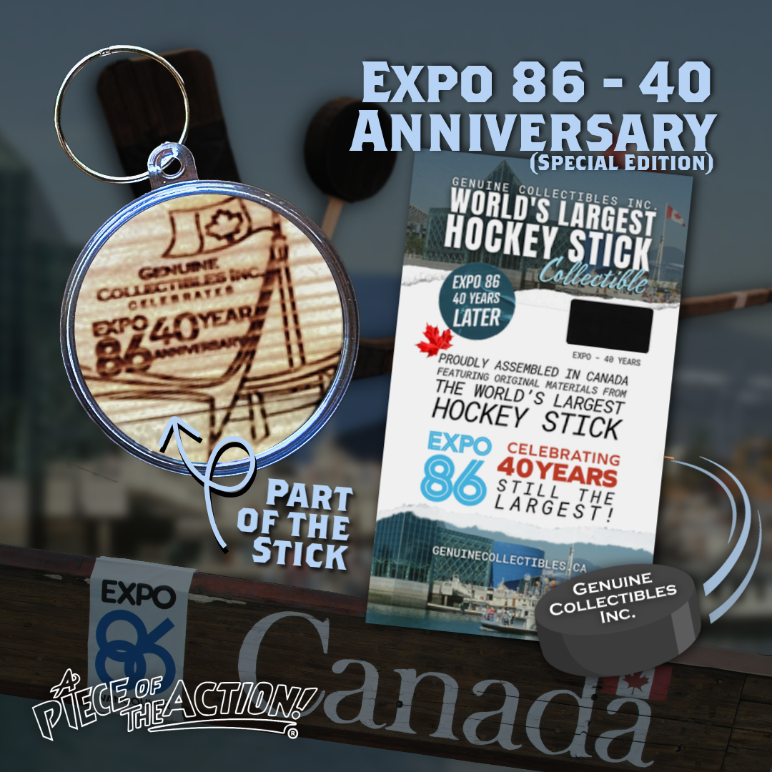 Expo 86 40th Anniversary - Special Edition - Keychain - World's Largest Hockey Stick Collectible