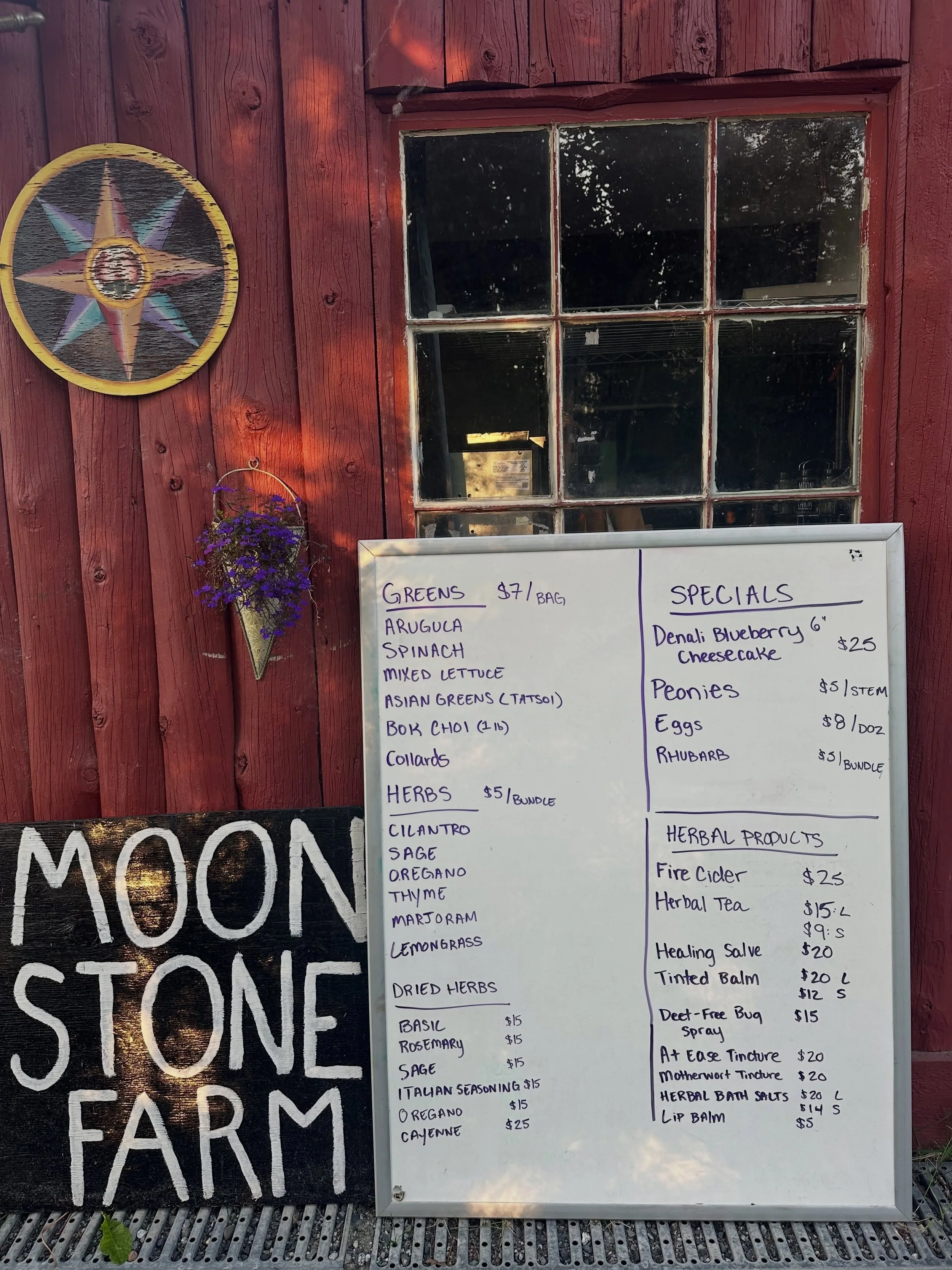 📣 It&rsquo;s opening day of the market at Moonstone Farm! From 2-6 today we&rsquo;ll have lots of yummy greens (local, pesticide and insecticide free, pre-washed and bagged), peonies, eggs, rhubarb, herbs, and herbal products for sale. Plus our chee