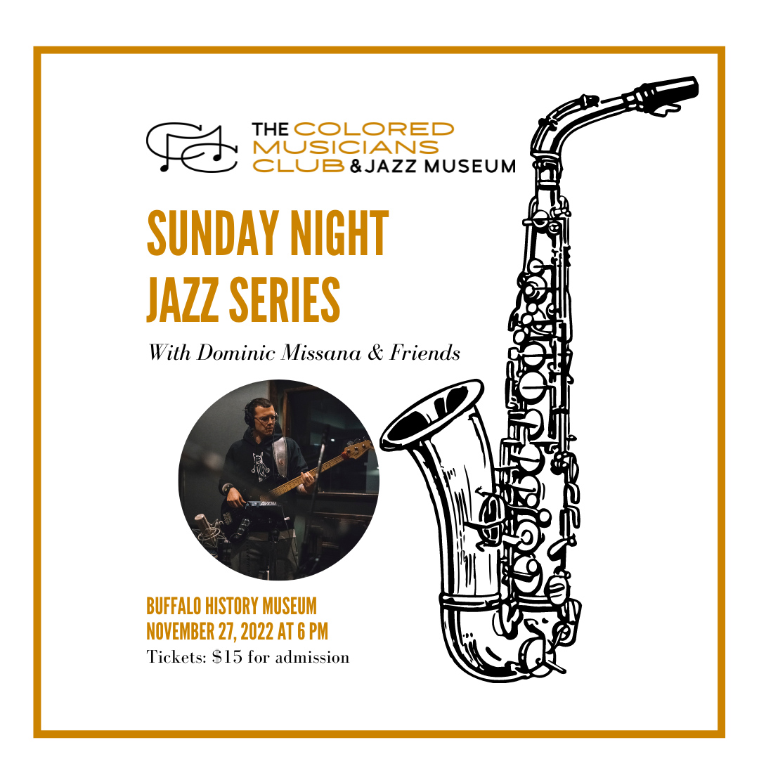 Sunday Night Jazz Series Featuring Dominic Missana & Friends — The