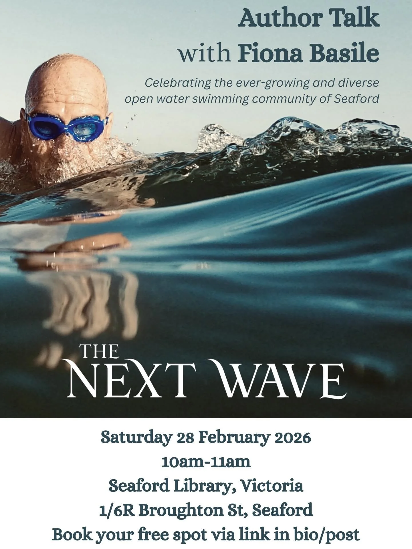All are warmly invited to the first author talk with Fiona Basile for her new photographic coffee table book, The Next Wave &mdash; the sequel to her internationally award-winning book Immerse.

Across 144 pages, The Next Wave features Fiona&rsquo;s 