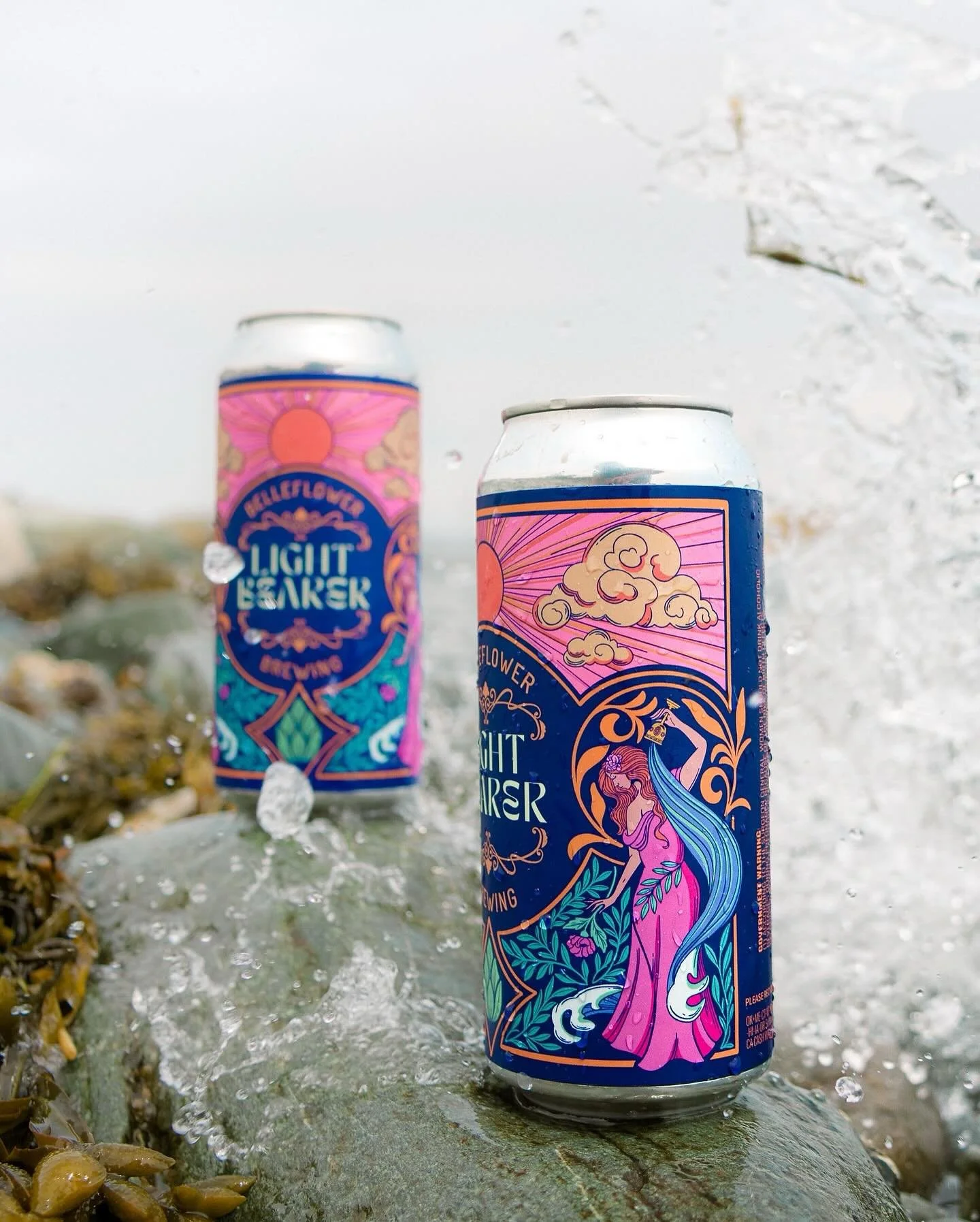 Label design for Light Bearer, a TRIPLE IPA release from Belleflower!! 

So excited to see this one out in the world, she&rsquo;s definitely one of my new favorites. Swipe for my view bringing this one to life from the Stephen Pace house in Stoningto