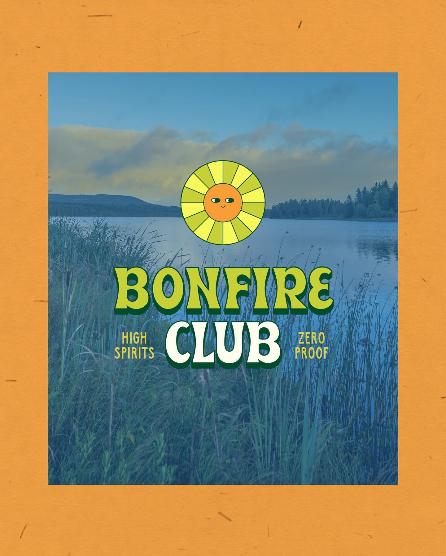 Looking back on much sunnier days while the snow falls outside. This summer, I got the chance to design a visual identity and packaging system for @bonfireclubbeverages , a cocktail-inspired line of 🍃 drinks from the folks at @belleflowerbeer 

We w
