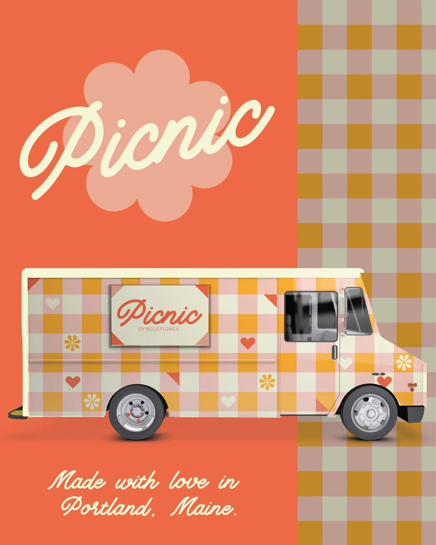 @belleflowerbeer got a good truck and they let me design it! Picnic by Belleflower coming soon to Portland. 🌞🌞