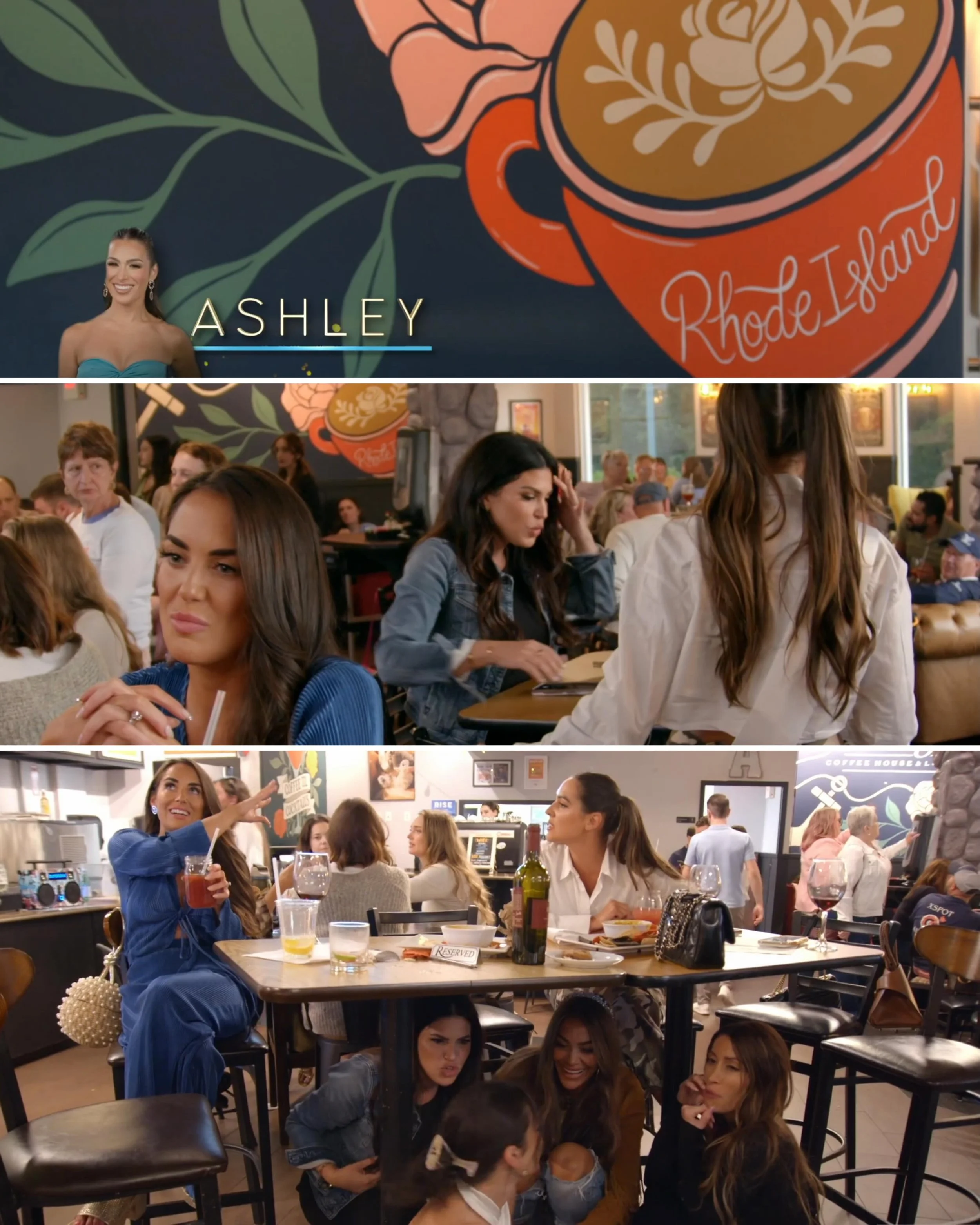 Murals for @audreyscoffeelounge making a little appearance last night on @bravotv ! As a real housewives watcher since high school, this is cooler than my work hanging in the Louvre (not that they&rsquo;re asking)

Photos of the space by the one and 