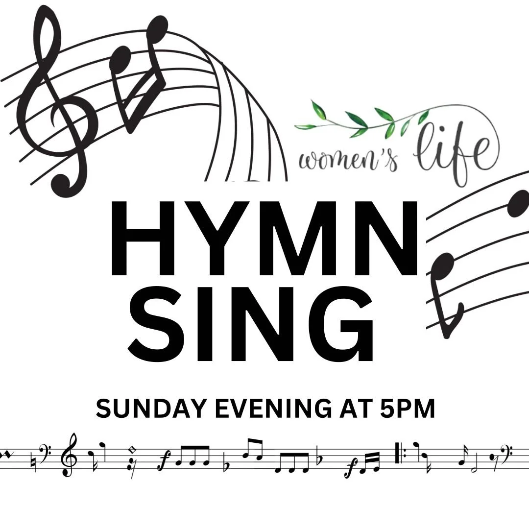 Women's Life presents the Sunday
Hymn Sing!
Date: Oct 19 &bull; Time: 5 PM
Bring your friends and family for an evening filled with uplifting hymns and beautiful melodies.
Don't miss out on this heartwarming community event. We can't wait to sing and