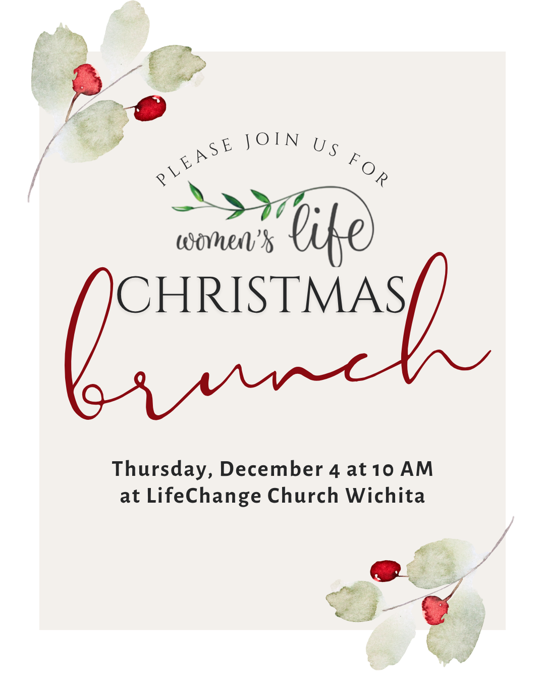 Women's Life Christmas Brunch