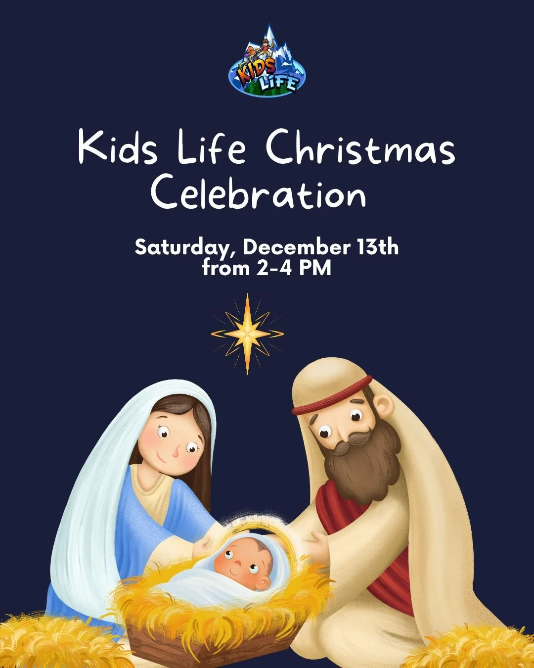 KIDS LIFE CHRISTMAS CELEBRATION
Get ready for an afternoon full of Christmas fun! Join us on Saturday, December 13 from 2-4 PM for the Kids Life Christmas Celebration at LifeChange Church. Mark your calendar for a joyful holiday experience!
