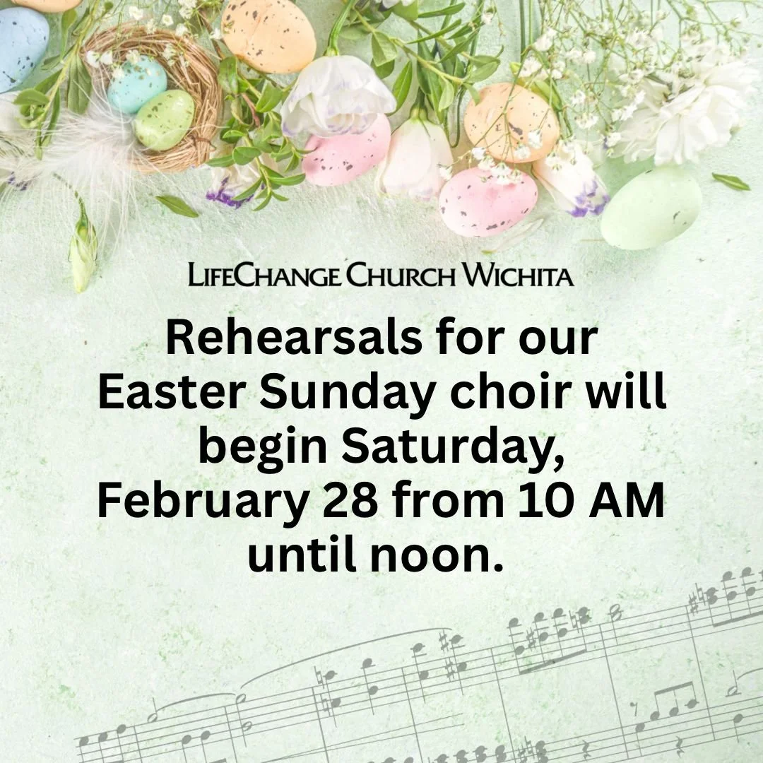 Join us as we prepare for Easter Sunday! Rehearsals start Saturday, February 28 from 10AM&ndash;12PM. Childcare is available by reservation only. Please contact Brittany Brydges at the church to reserve your spot.  For any other questions, reach out 
