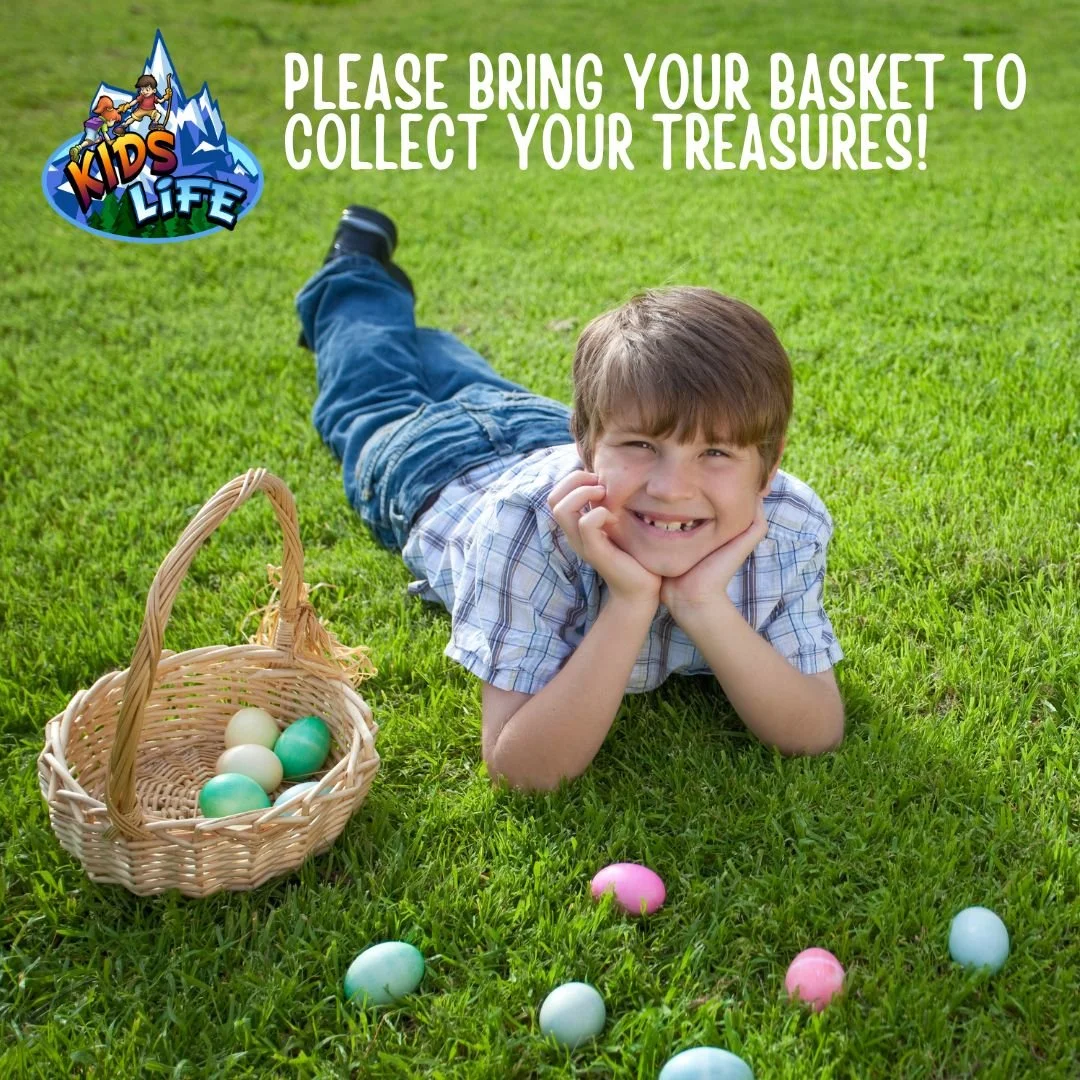 EGGSTRAVAGANZA | April 4 | 11 AM&ndash;1 PM

For boys &amp; girls ages 3 years&ndash;5th grade! Join Kids Life Ministry for a fun-filled day with a petting zoo, inflatables, activity stations, hot dogs &amp; snacks, and a cake walk! 

PLEASE BRING YO