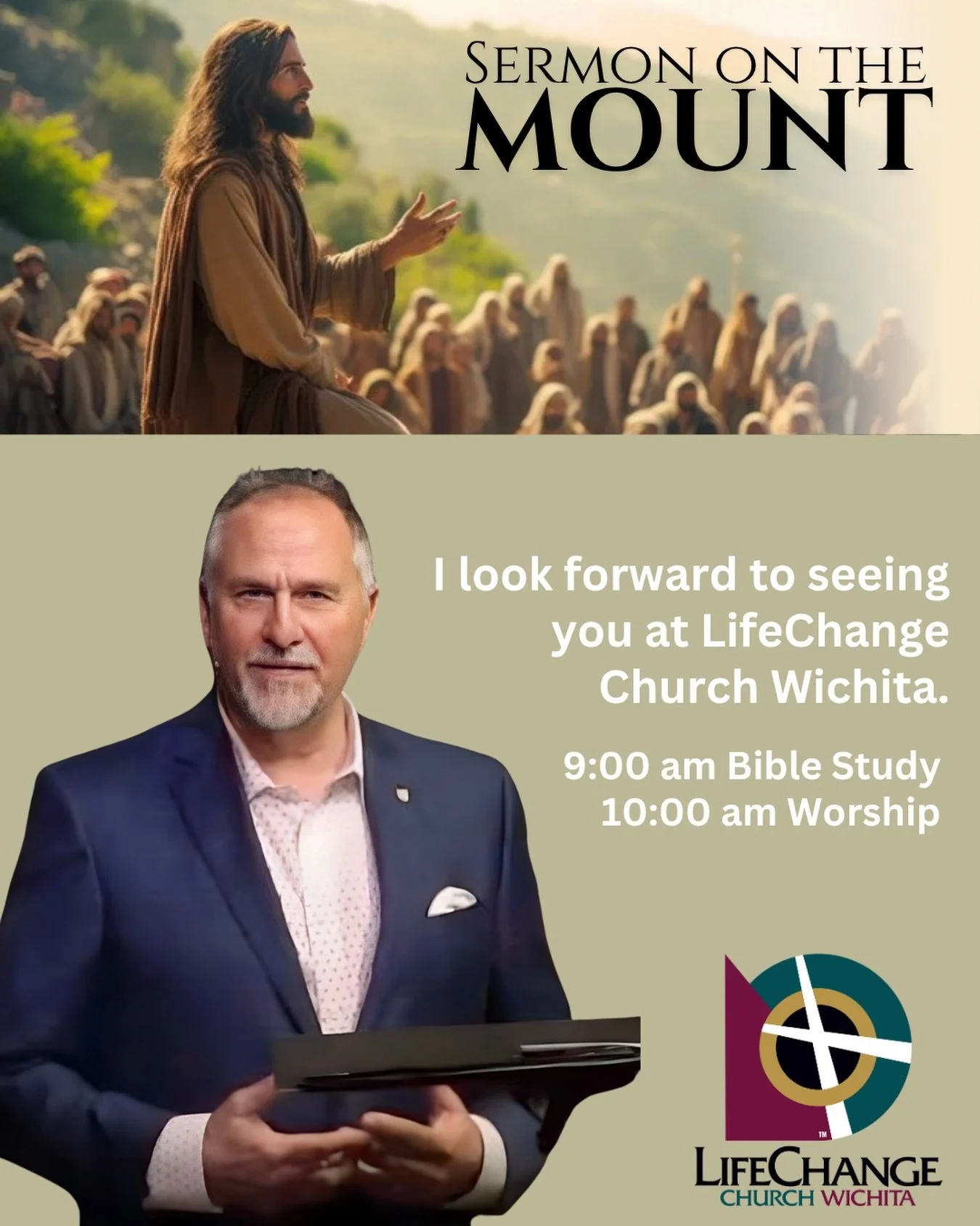 This Sunday we begin a new series of messages &ldquo;The Sermon on the Mount&rdquo;. This week in preparation please read Matthew 4:17 - Matthew 5:12. I hope you will join us each week and invite someone to join you!

#lifechangechurchwichita