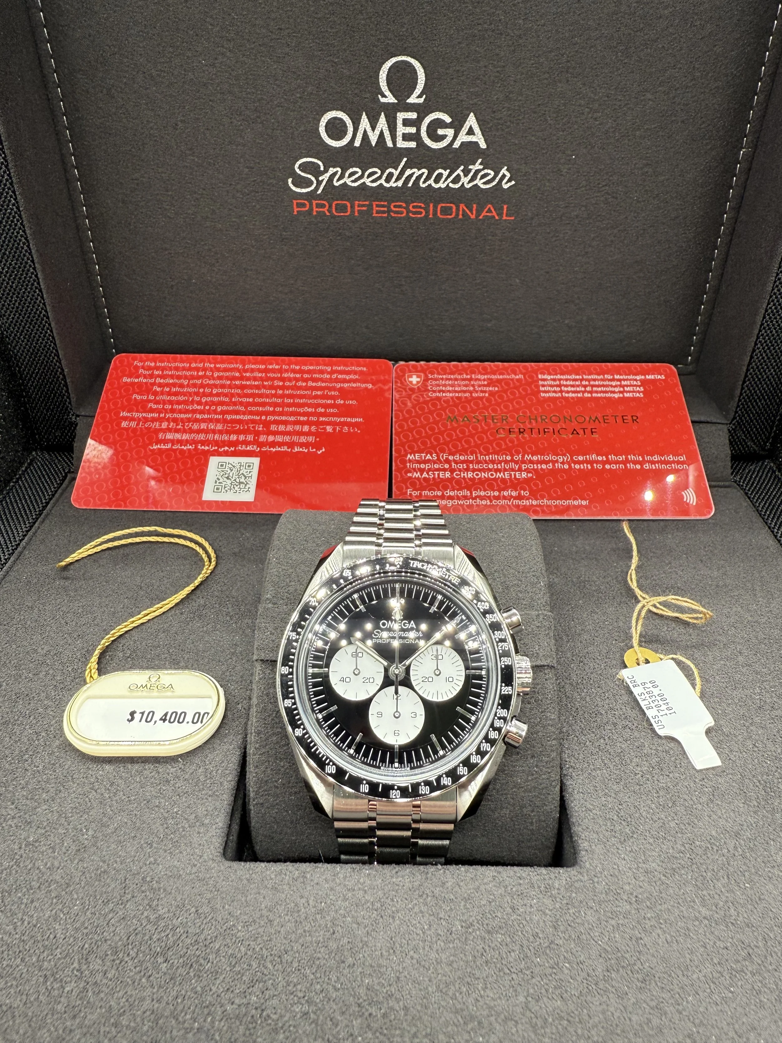 Omega NEW Release 2026 MOONWATCH PROFESSIONAL 42 MM STEEL ON STEEL 310.30.42.50.01.004 Full Set