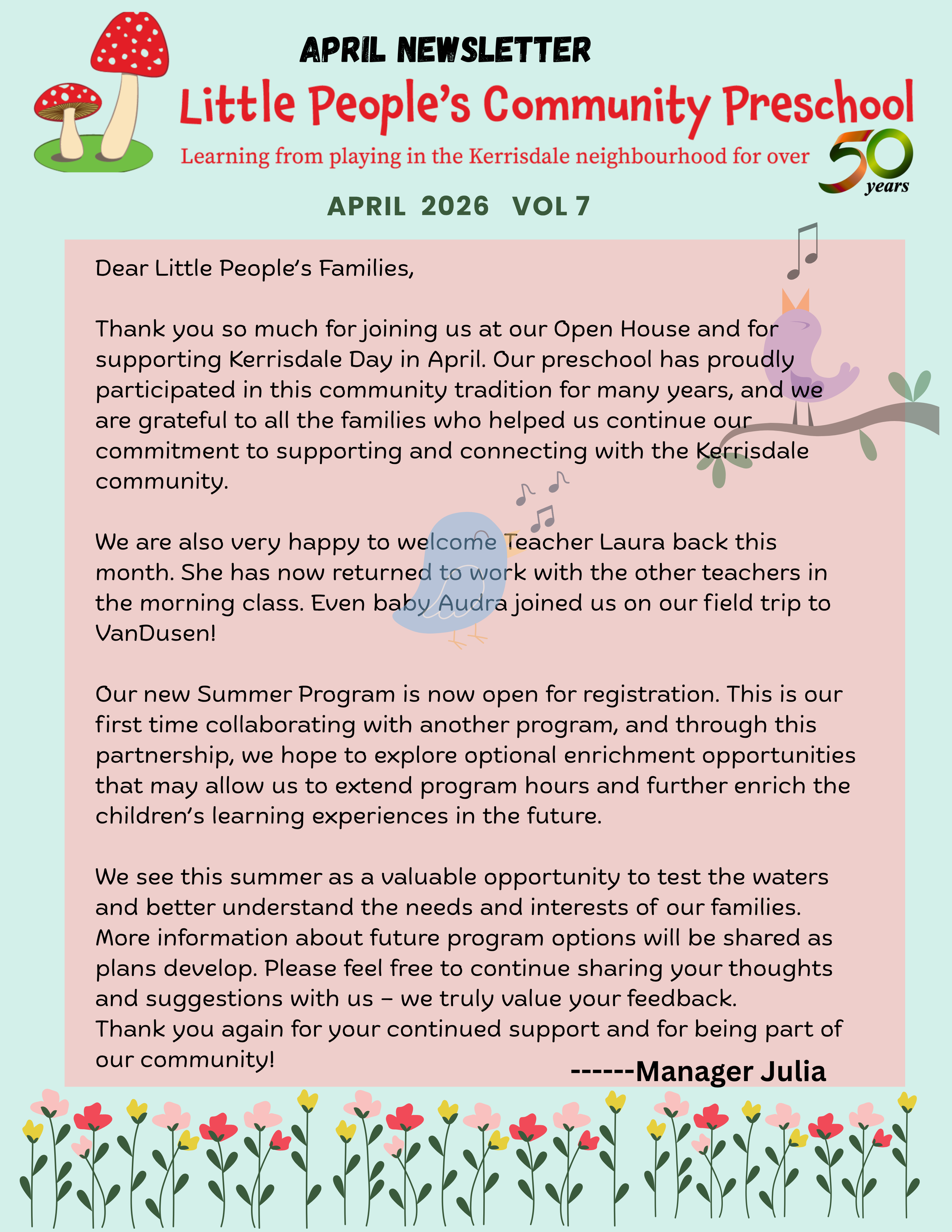 April Newsletter