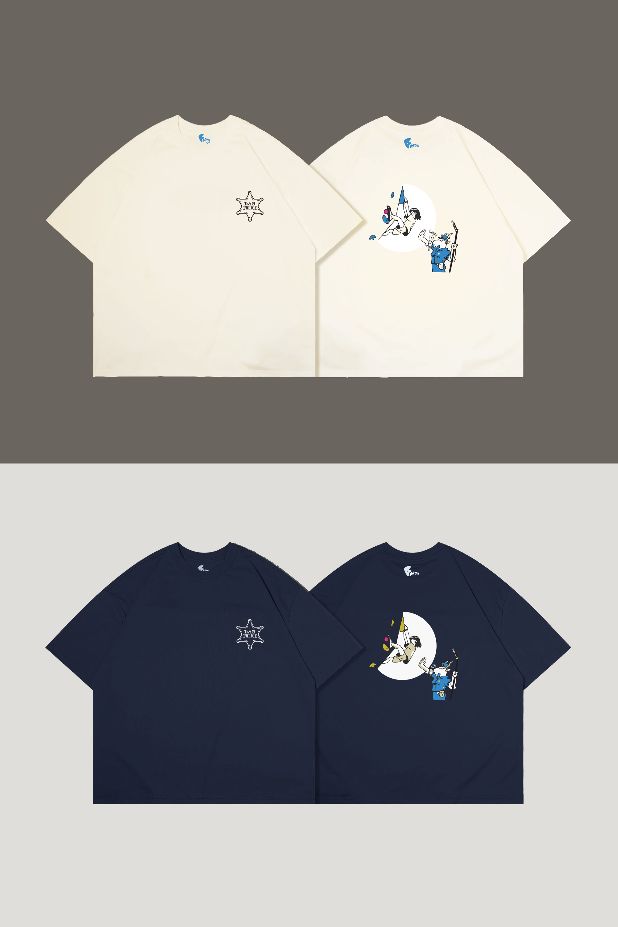 DAB POLICE oversize tee