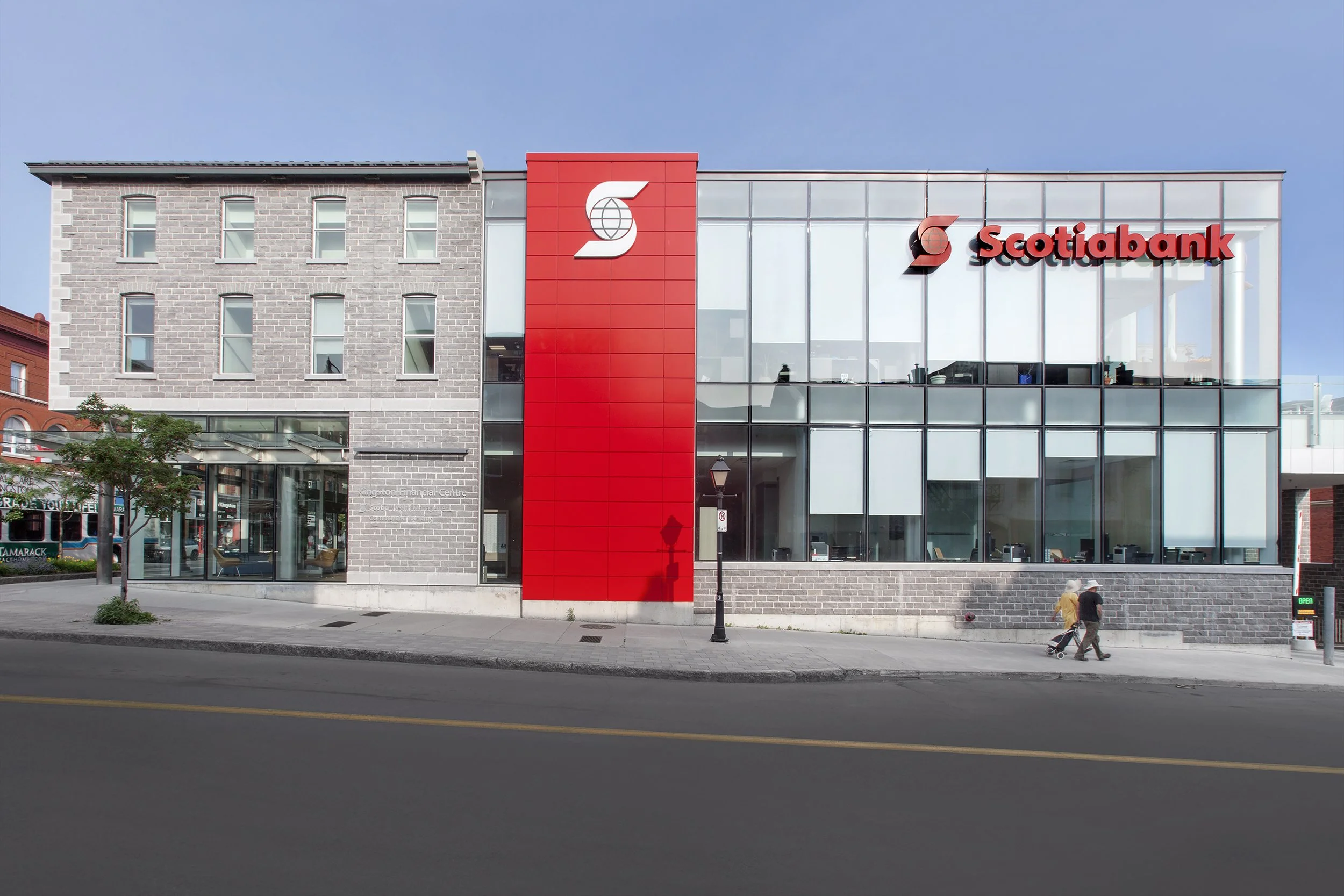 Kingston Princess St exterior of Scotia Bank project by Shoalts and Zaback Architects.