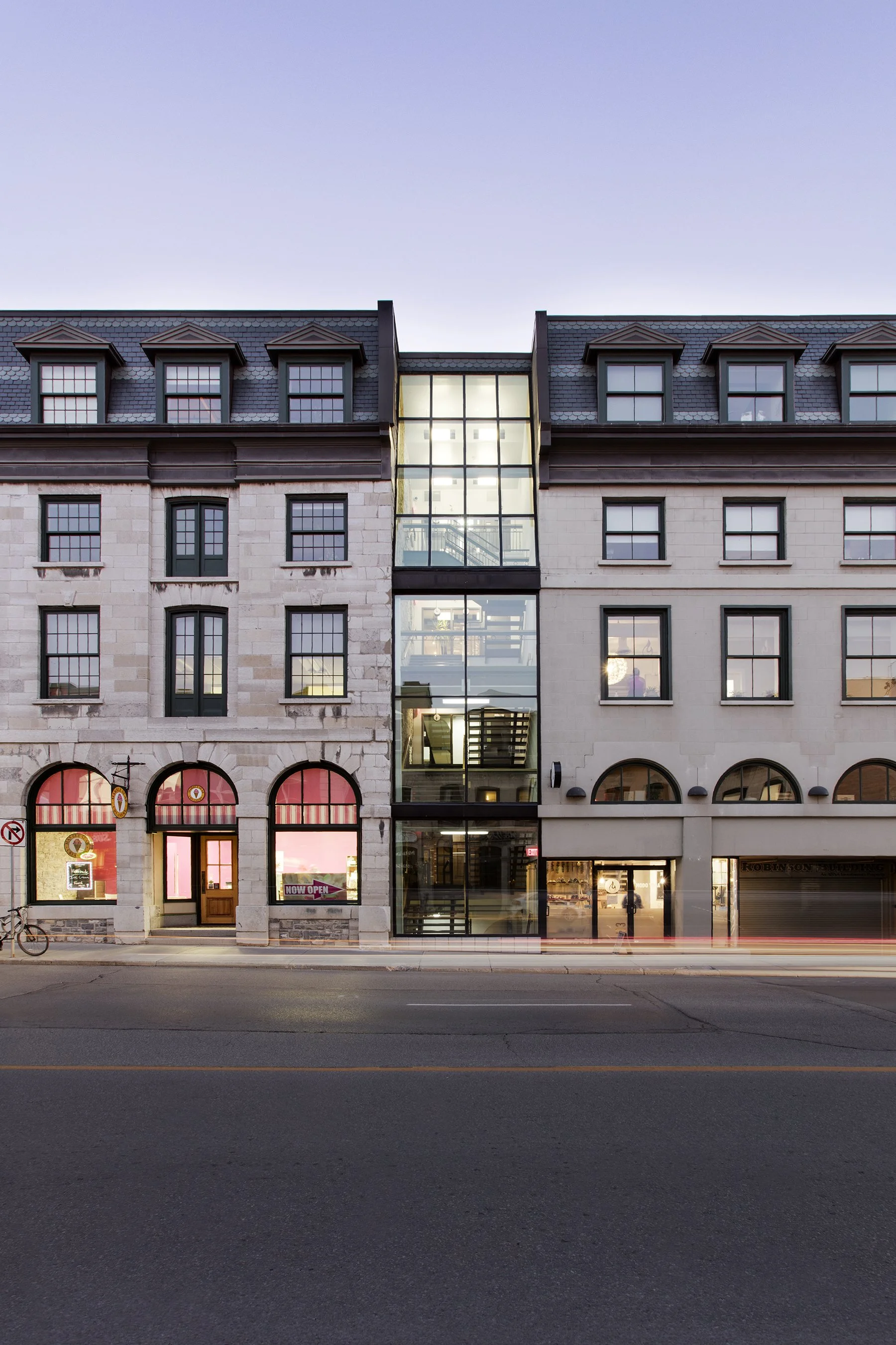 Kingston Smith Robinson Building Exterior on Ontario St. Renovation designed by Shoalts and Zaback Architects.