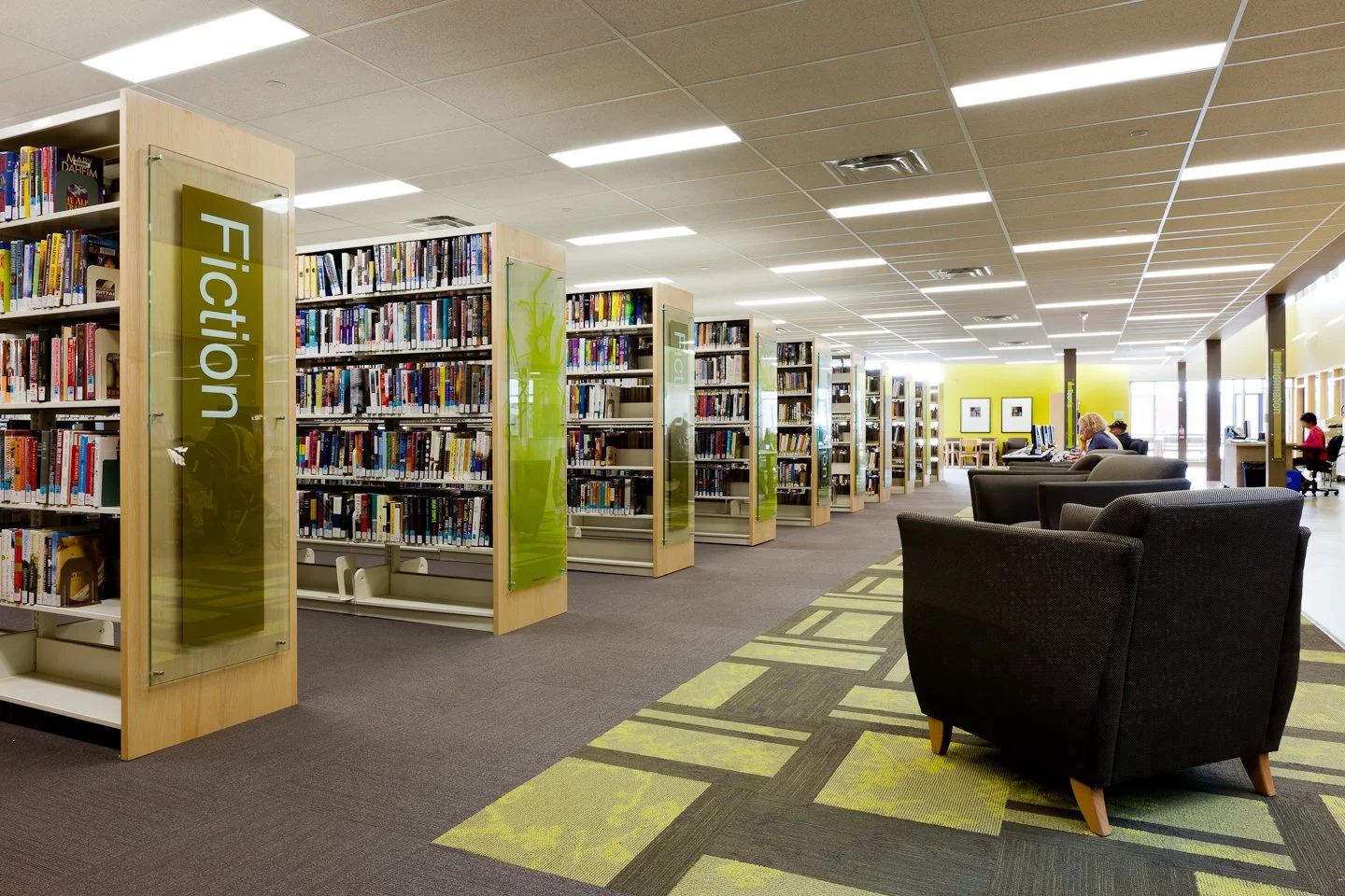 Scugog Memorial Public Library reading area renovation by Shoalts and Zaback Architects.