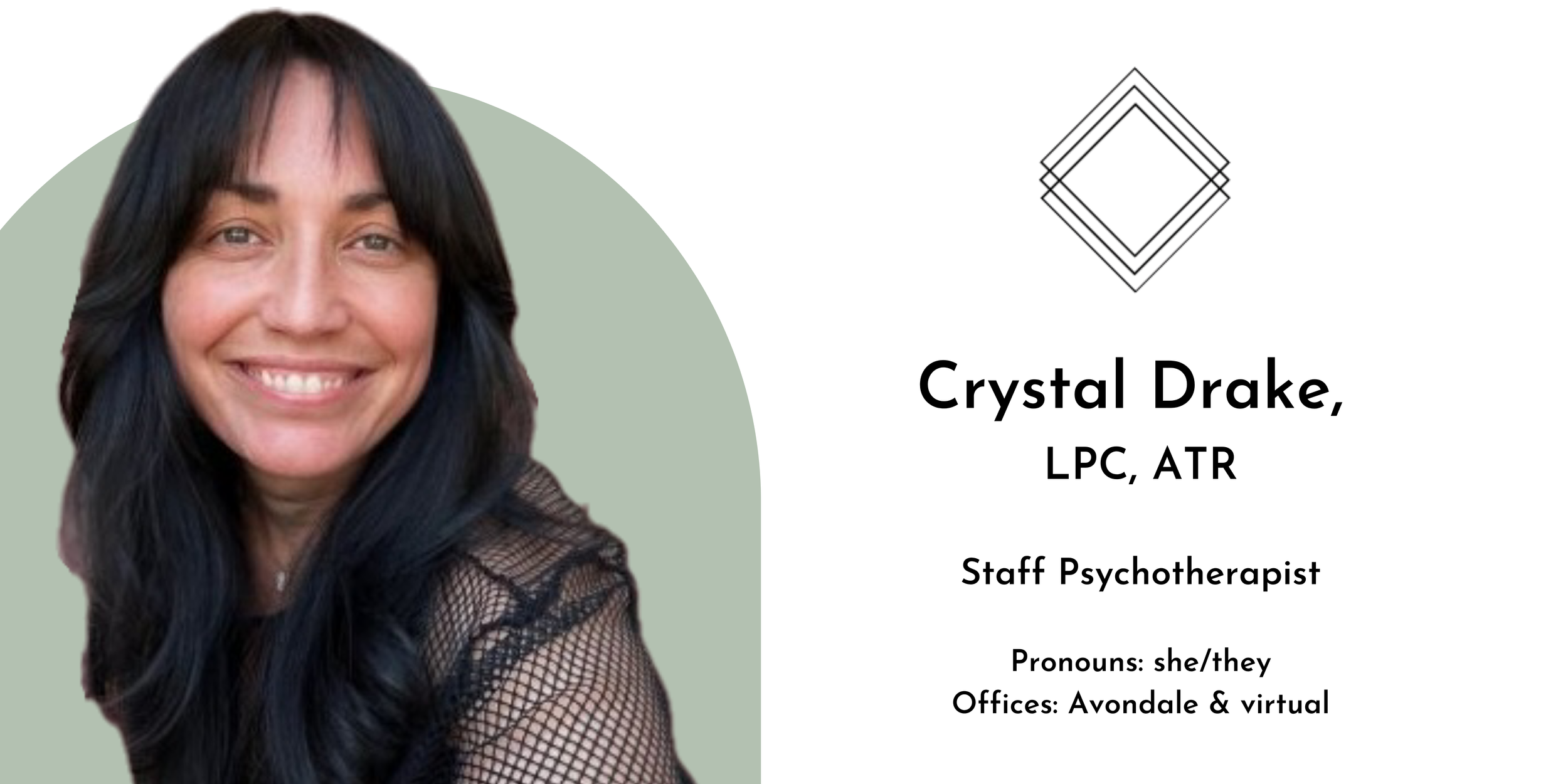 headshot of Crystal Drake, LPC, ATR
