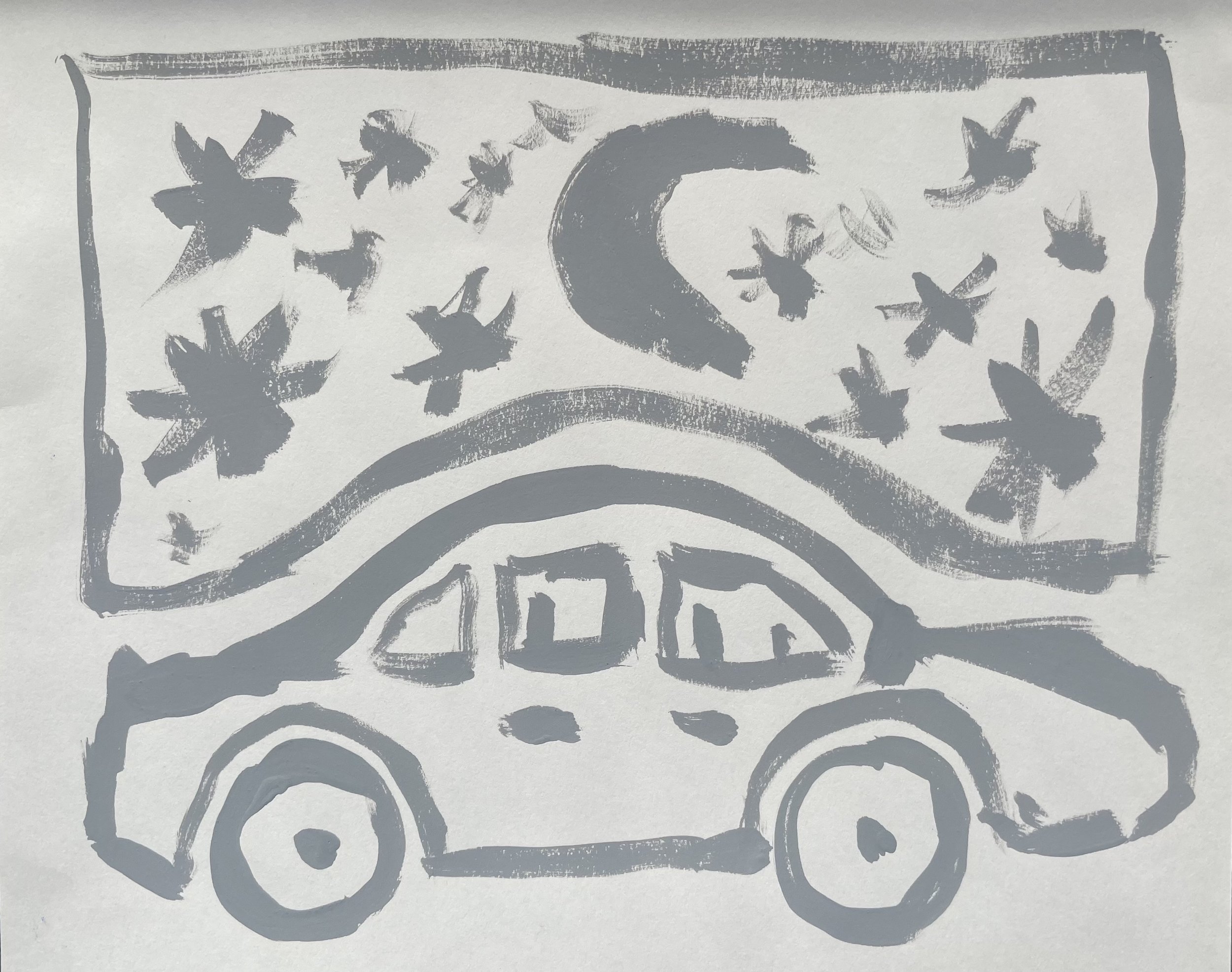 Buick - 2022 - Gouache on Paper - 8" x 10"