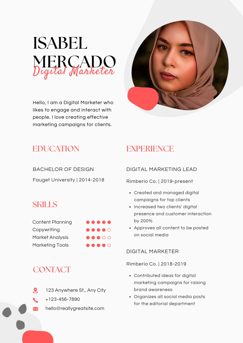 Grey Red Abstract Modern Resume.png