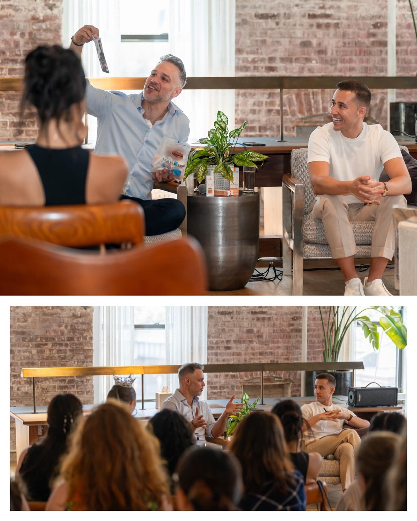 With August ushering in alongside a record number of heat waves, the founders @akisntonos &amp; @taso.nyc of @aion.nyc took some time to educate around the importance of SPF &amp; Summer Skincare. Thank you both for a great afternoon of conversation 