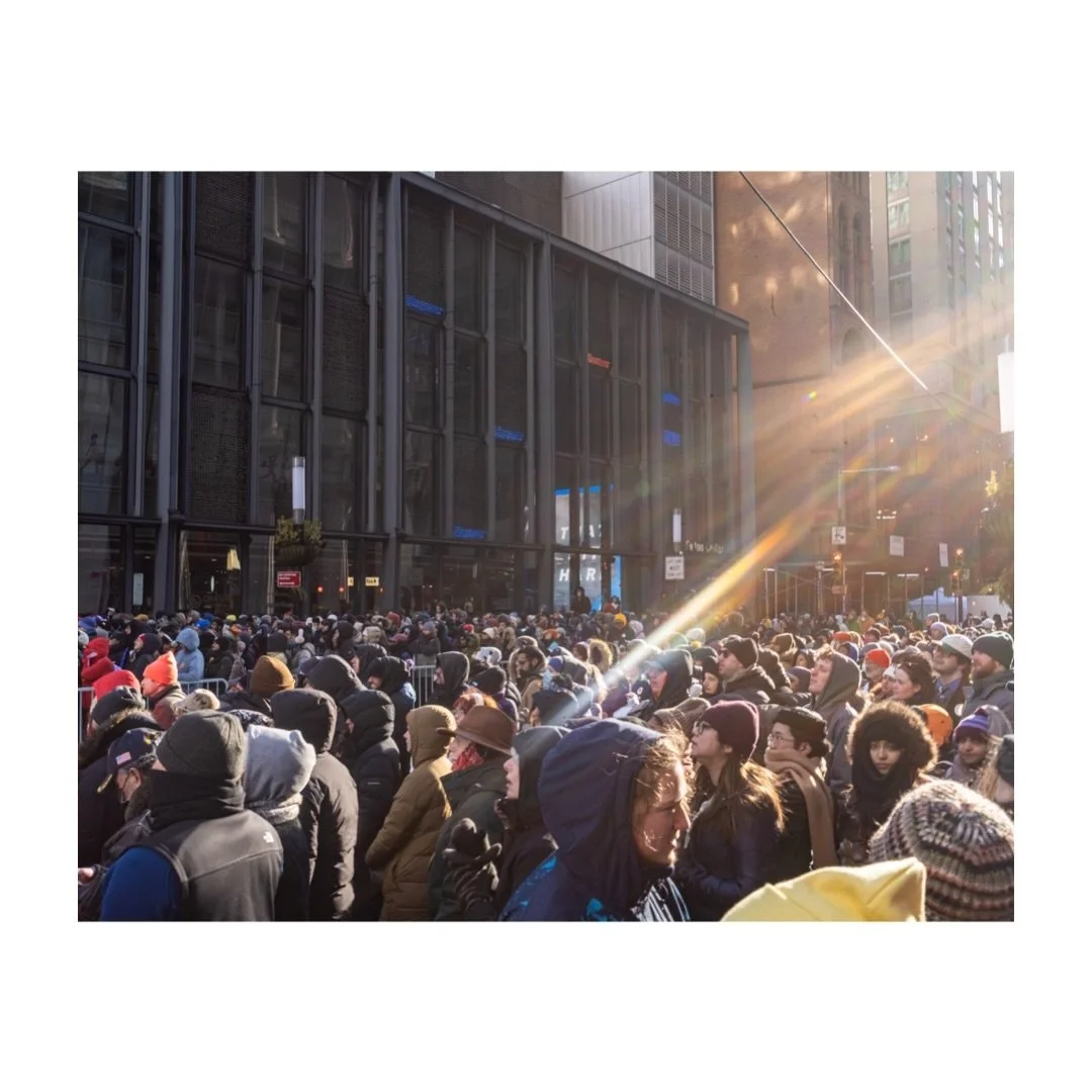 &ldquo;Let your light shine so bright&rdquo;
Thousands of New Yorkers gathered on the streets leading up to city hall to ring in the New Year with a new tune. Hope. &amp; I got to witness History 

Congratulations Mayor Zohran Mamdani !!

📸: @_artof