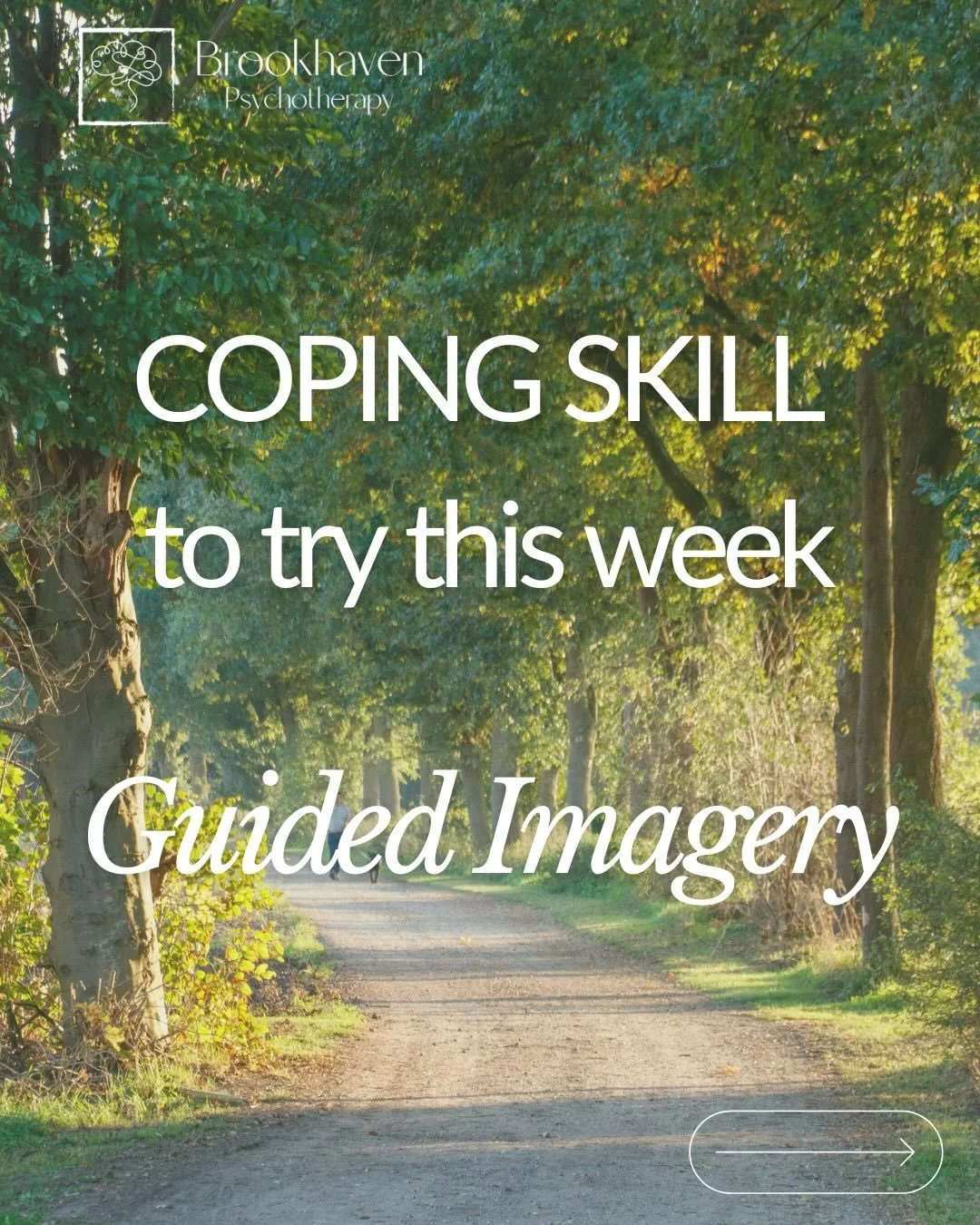 Your mind can be a comfortable space. 

Imagine a beach, forest, or cozy room &mdash; wherever you feel at ease. 

 Spend a few minutes picturing it in detail: what you see, hear, smell, and feel. 

Guided imagery helps reduce stress and increase cal
