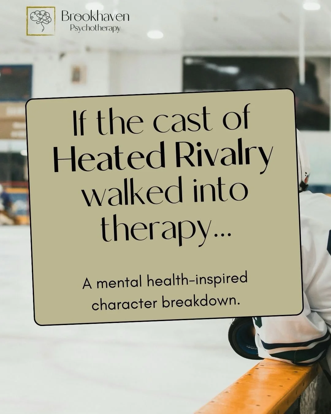 The Heated Rivalry TV series reminds us that attachment patterns can be shaped by family, identity, and early relationships.

What once protected us can sometimes hold us back.

Therapy is a space to understand those patterns, and rewrite them. 

#He