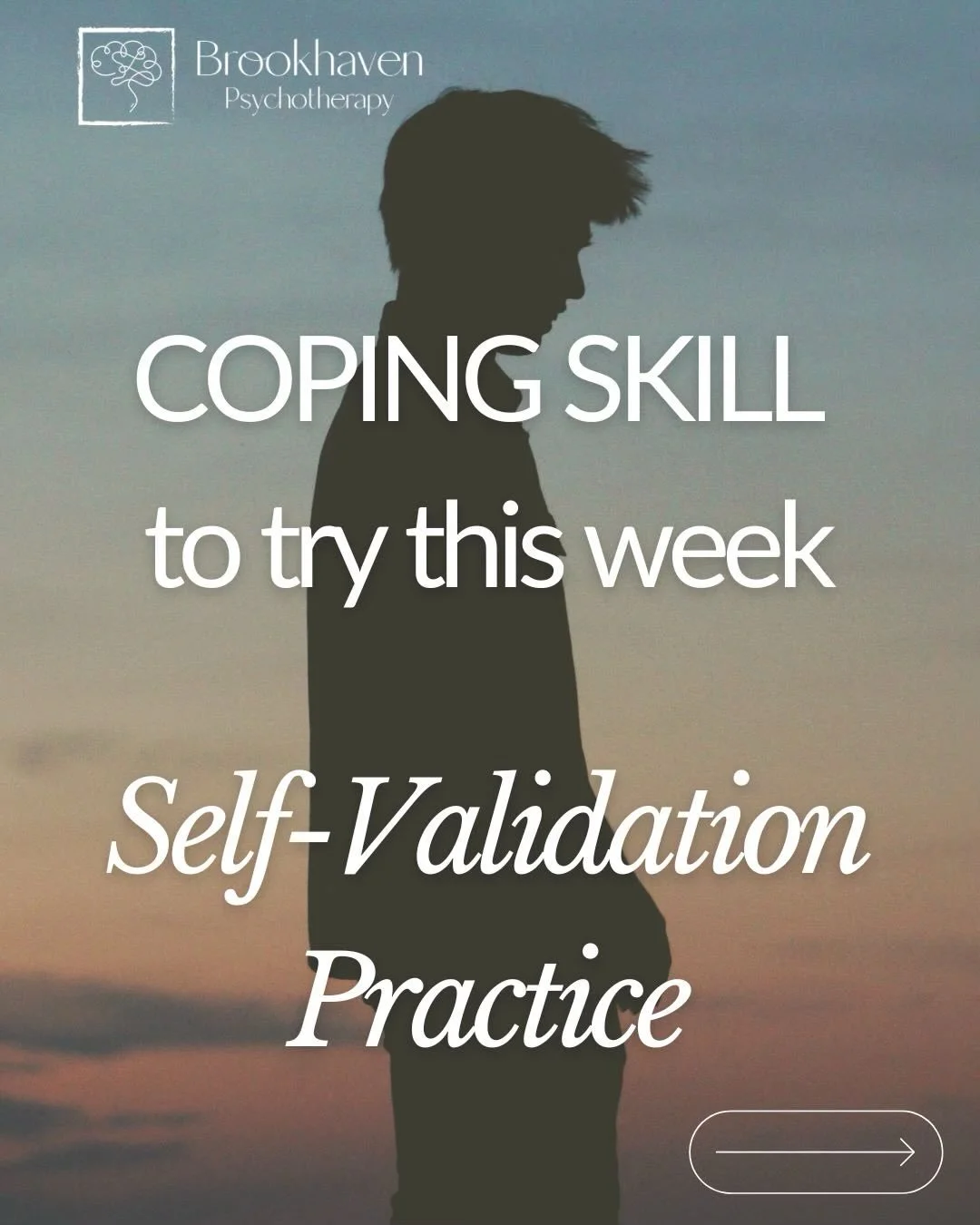 Validating yourself doesn&rsquo;t mean agreeing with everything you feel, it means recognizing your emotions as real and understandable. 

This builds self-trust and compassion. 

#SelfValidation #TherapyTools #CopingStrategies #MentalHealthMatters S