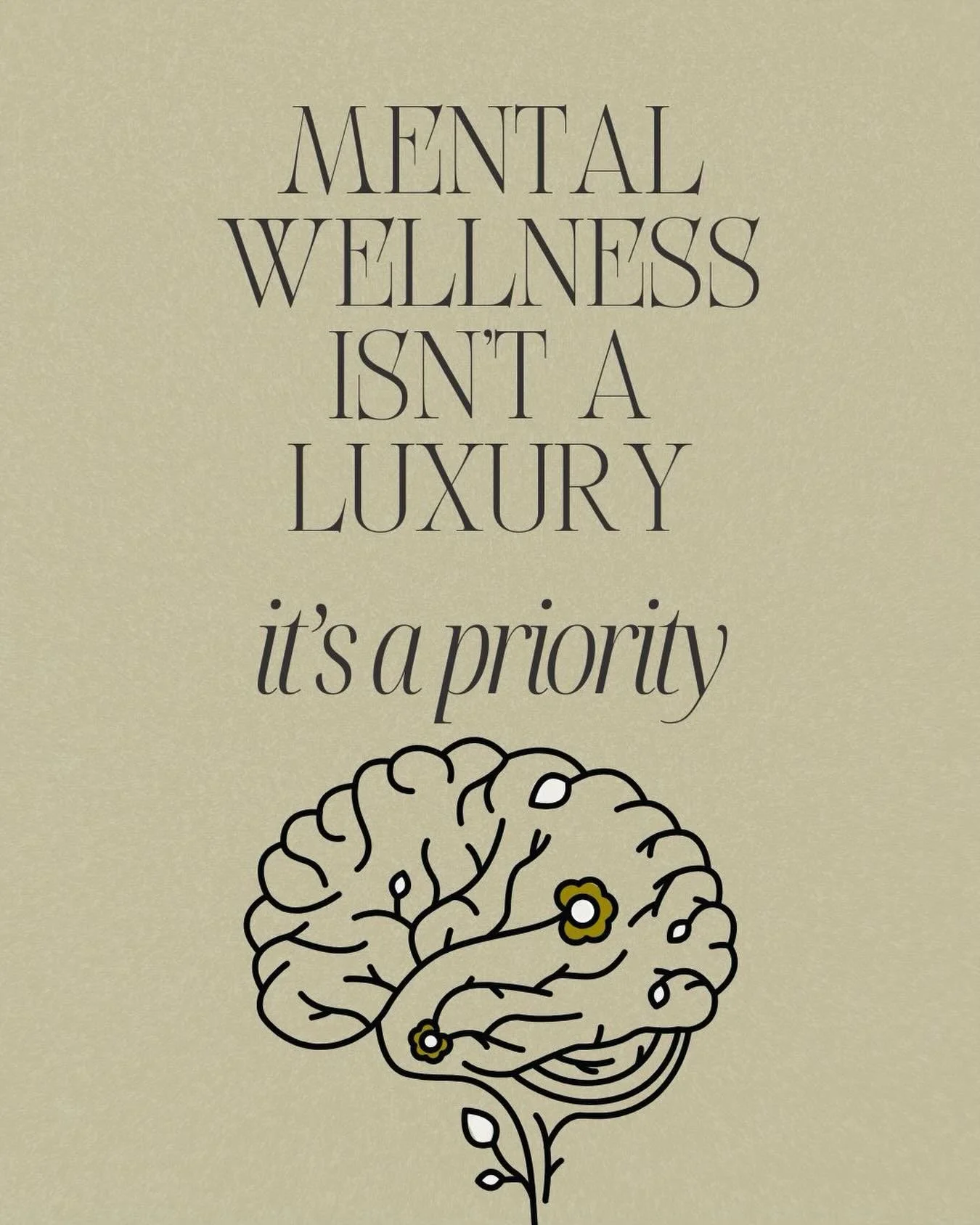 Mental wellness isn&rsquo;t a luxury, it&rsquo;s a priority. Caring for your mental health supports everything else in your life: relationships, work, and overall well-being.

#MentalWellness #EmotionalWellbeing #SelfCareIsEssential #PrioritizeYourse
