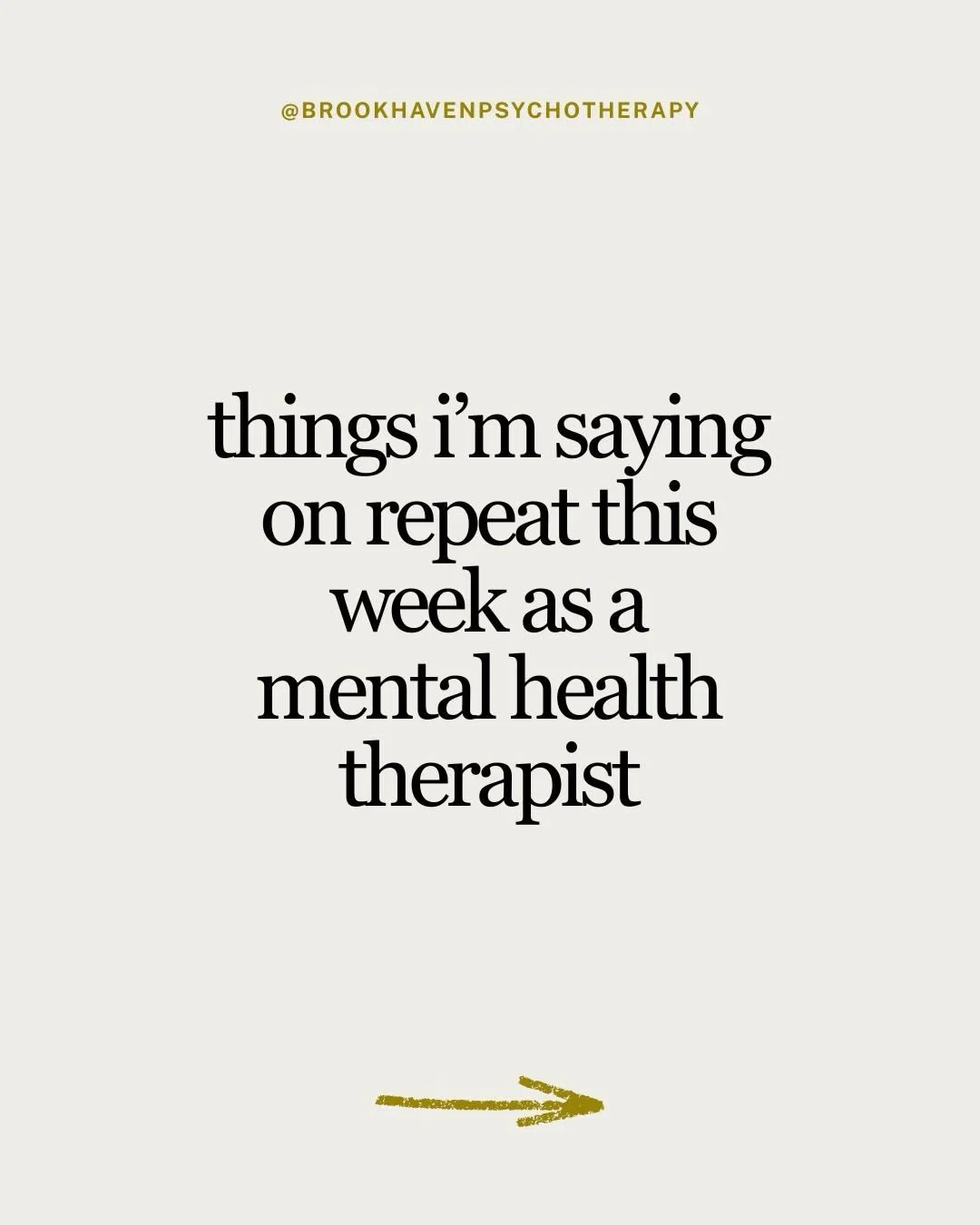 Things I&rsquo;m saying on repeat this week as a therapist&hellip; 

✨ Emotions aren&rsquo;t problems to fix &mdash; they&rsquo;re experiences to understand. 
✨ You can&rsquo;t pour from an empty cup. 
✨ Slowing down isn&rsquo;t failing. 
✨ Curiosity