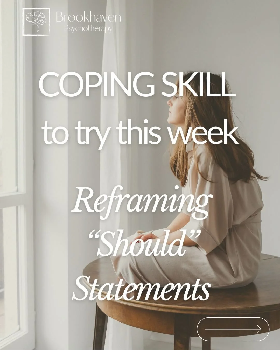 &ldquo;Should&rdquo; statements can create guilt and pressure. 

Try replacing them with:
&bull; &ldquo;I&rsquo;d like to&hellip;&rdquo;
&bull; &ldquo;It would help if&hellip;&rdquo;
&bull; &ldquo;I&rsquo;m working toward&hellip;&rdquo; 

Gentler lan