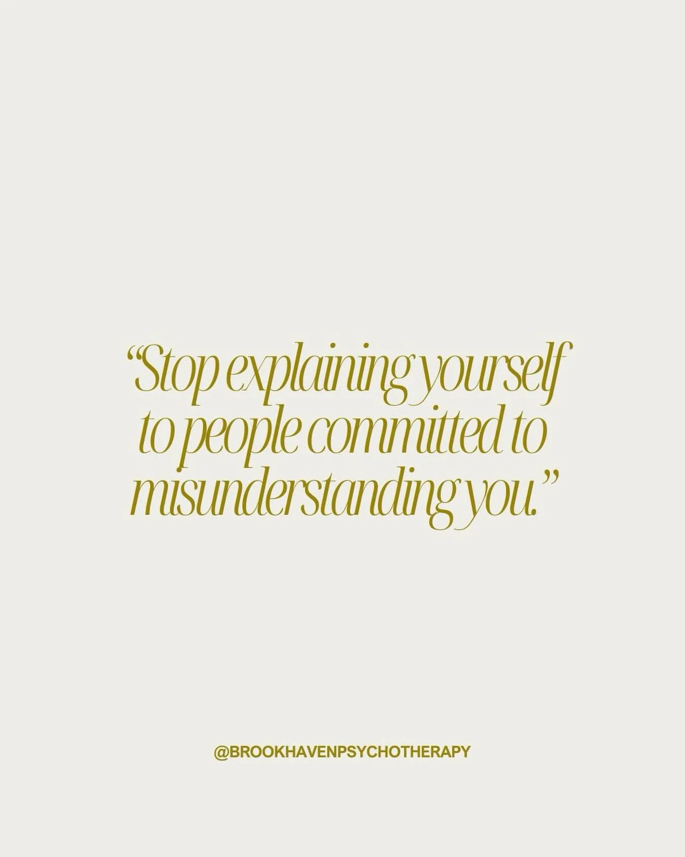 Not everyone is trying to understand you&mdash;some are committed to their version of you.

Constantly explaining yourself to someone who&rsquo;s already decided who you are can be exhausting and invalidating. You&rsquo;re allowed to step back, prote