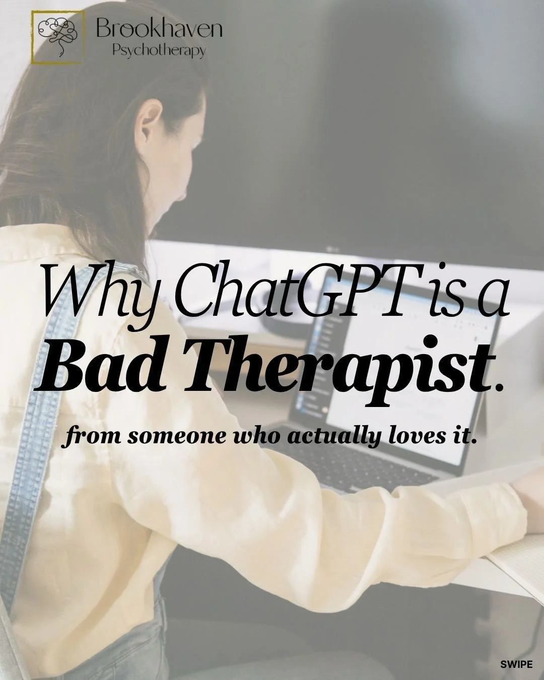 I love using AI tools like ChatGPT&mdash;they can be insightful, supportive, and even comforting at times.

But therapy is more than advice or reflection. It&rsquo;s a relationship. It&rsquo;s being seen, understood, and gently challenged by a real p