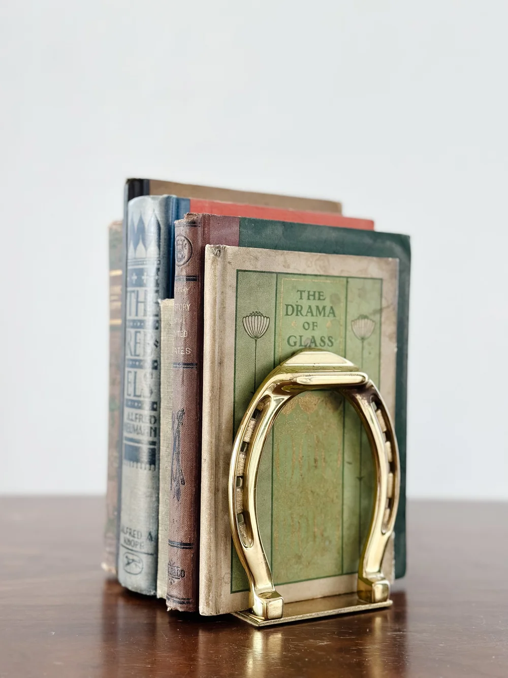 Lucky Horseshoe Brass Bookends — Aurora Interiors