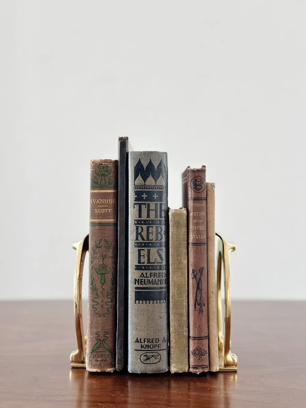 Lucky Horseshoe Brass Bookends — Aurora Interiors