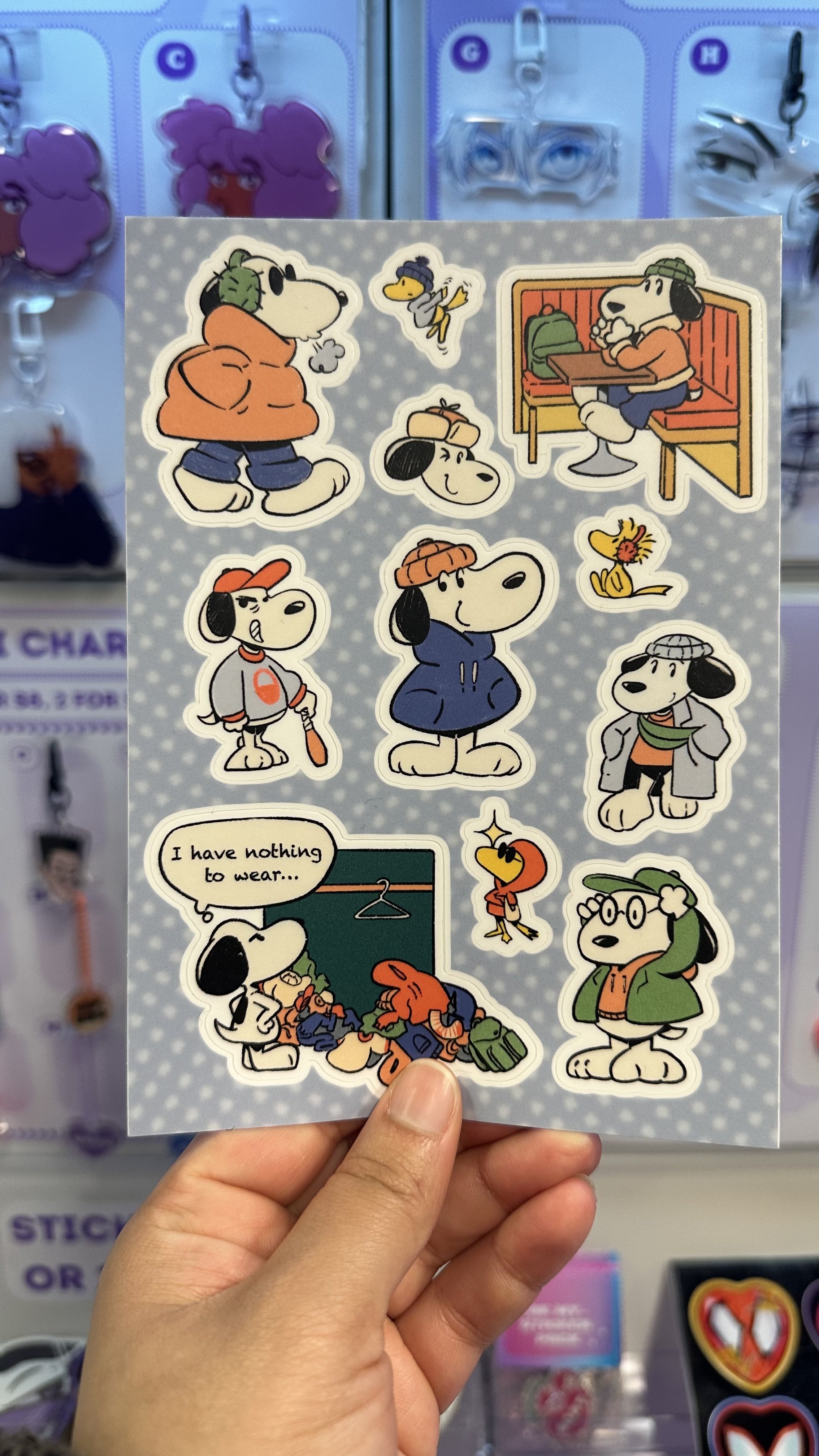 Snoopy Sticker Sheet