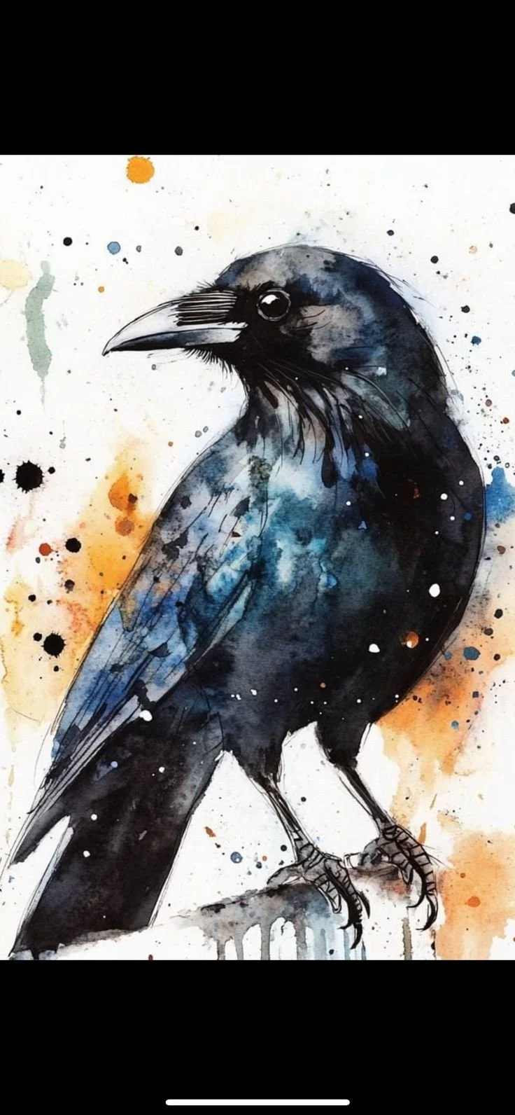 Thursday Watercolor Class - 12pm at 1459 Humboldt Rd - September 3rd.- Crow
