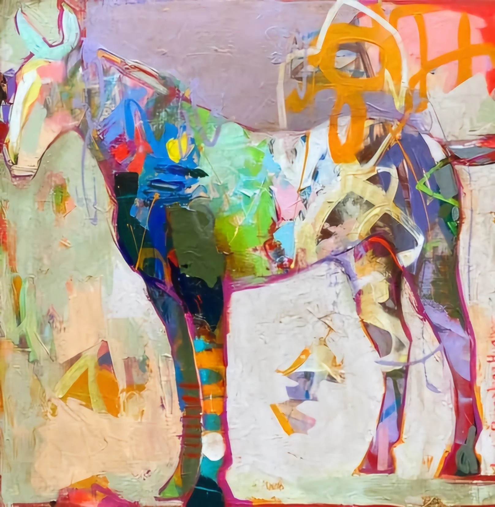 acrylic horse abstract.jpg
