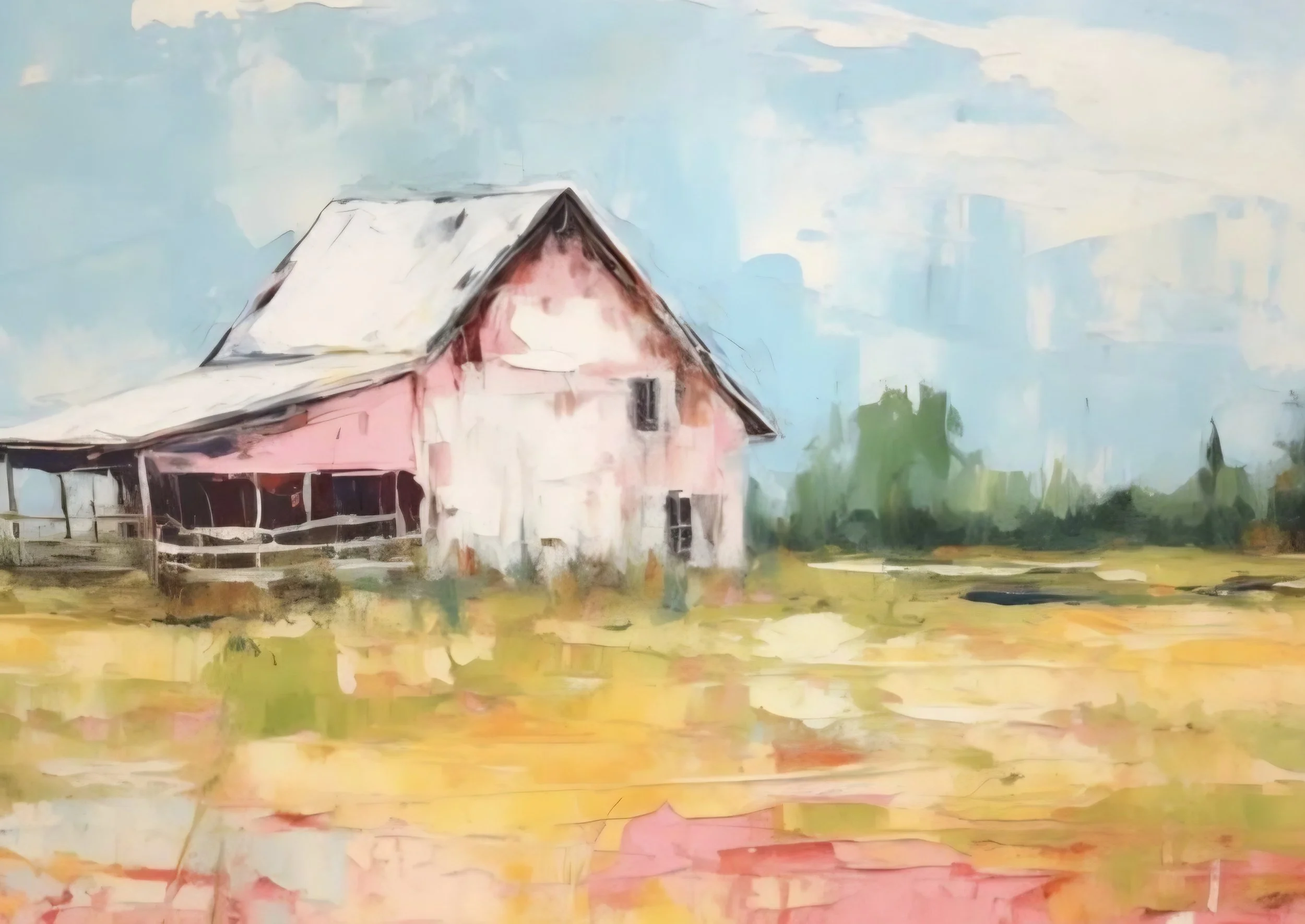 Spring barn Acrylic - Sunday April 12 at 1pm - 1459 Humboldt Rd, Chico