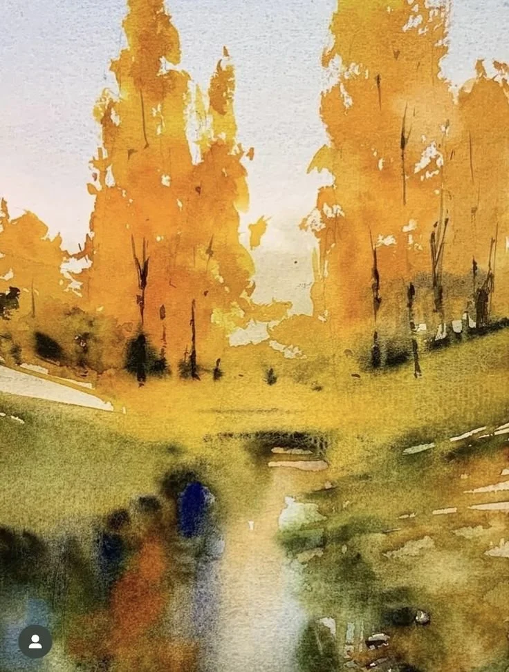 Thursday, October 15 at 12pm - Watercolor Fall Trees - 1459 Humboldt Rd, Chico.