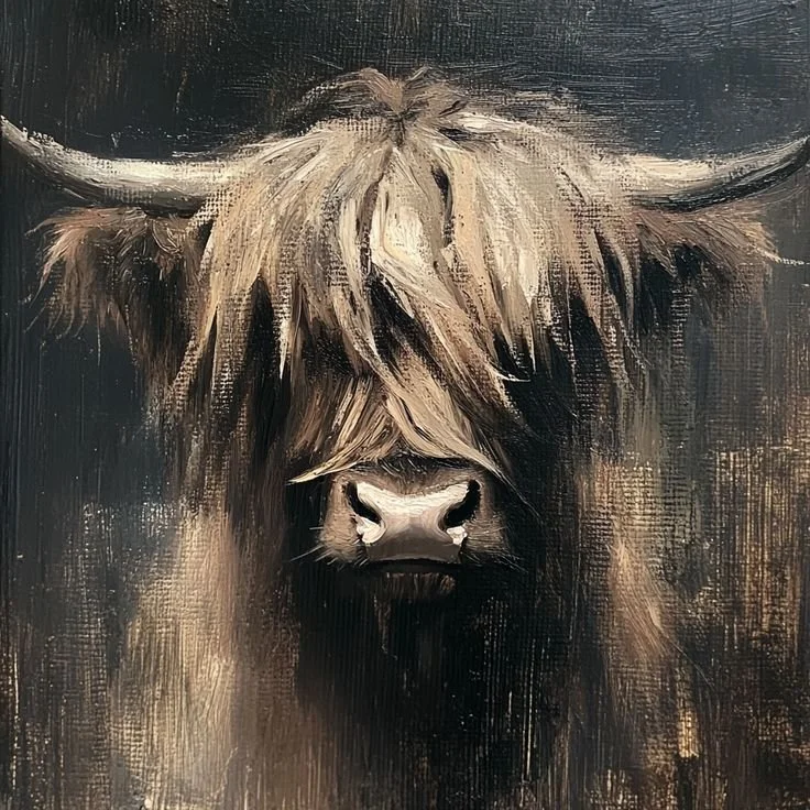 acrylic sepia hairy coo.jpg
